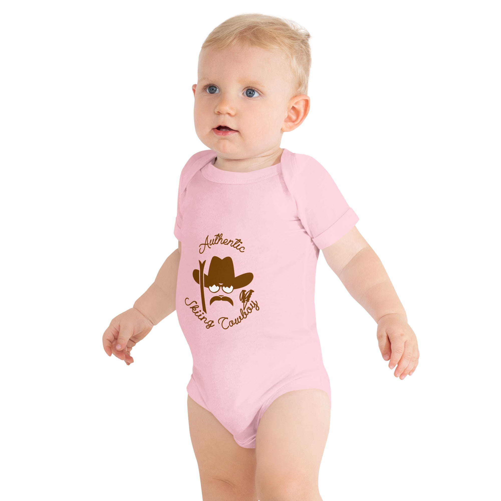Body à manches courtes bébé Authentic Skiing Cowboy