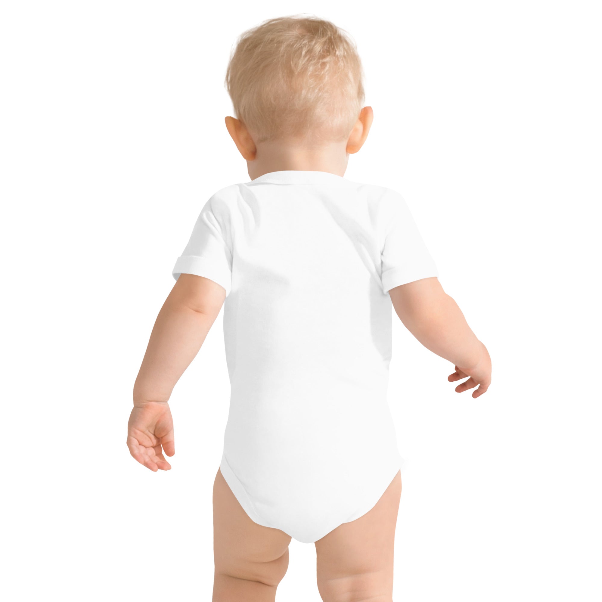 Baby short sleeve one piece Croix de Camargue Gold