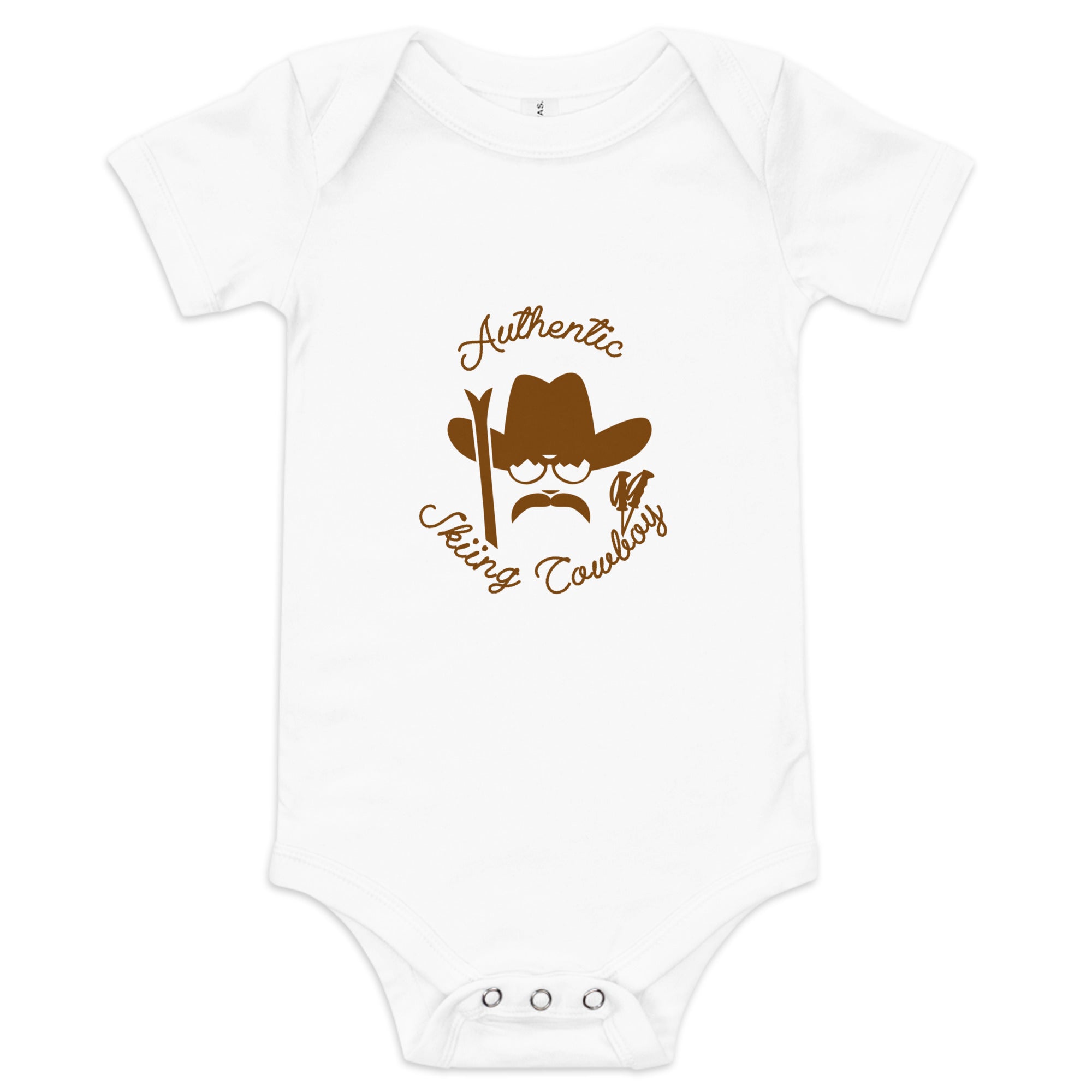 Body à manches courtes bébé Authentic Skiing Cowboy
