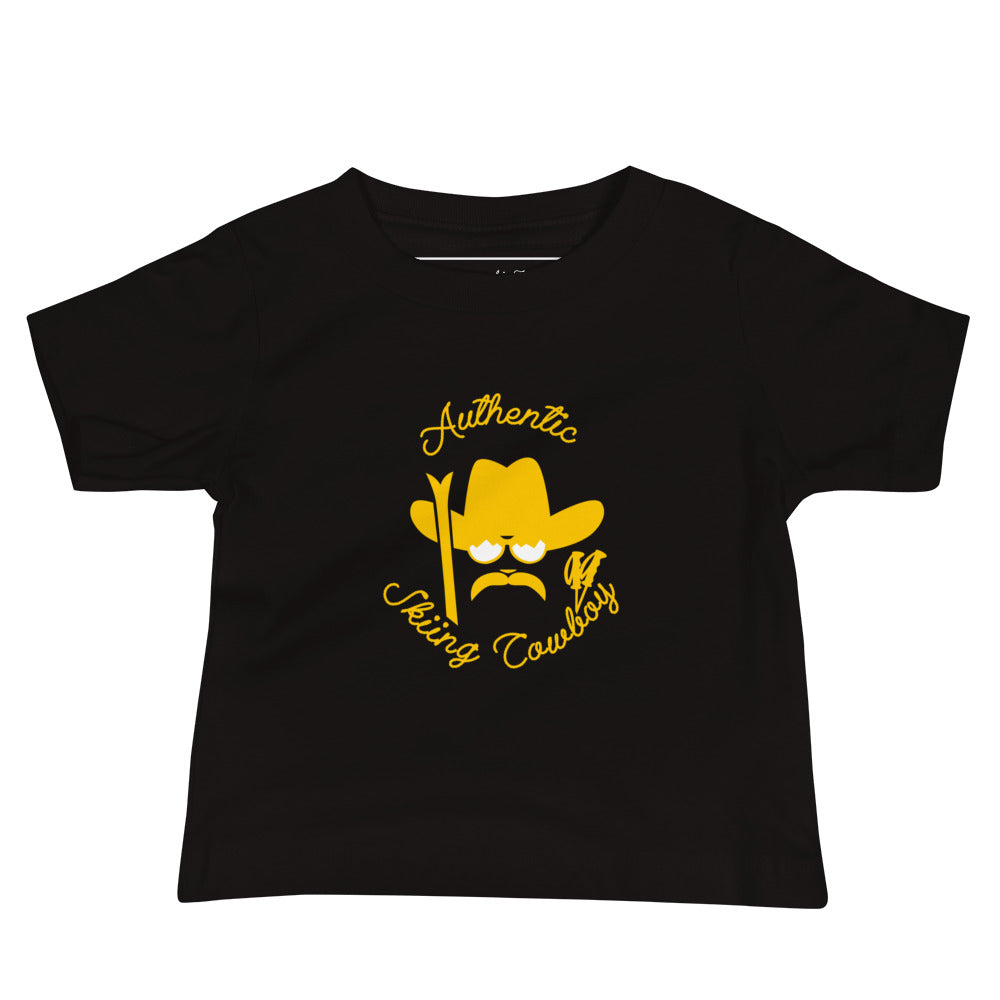 T-shirt pour bébé Authentic Skiing Cowboy Gold