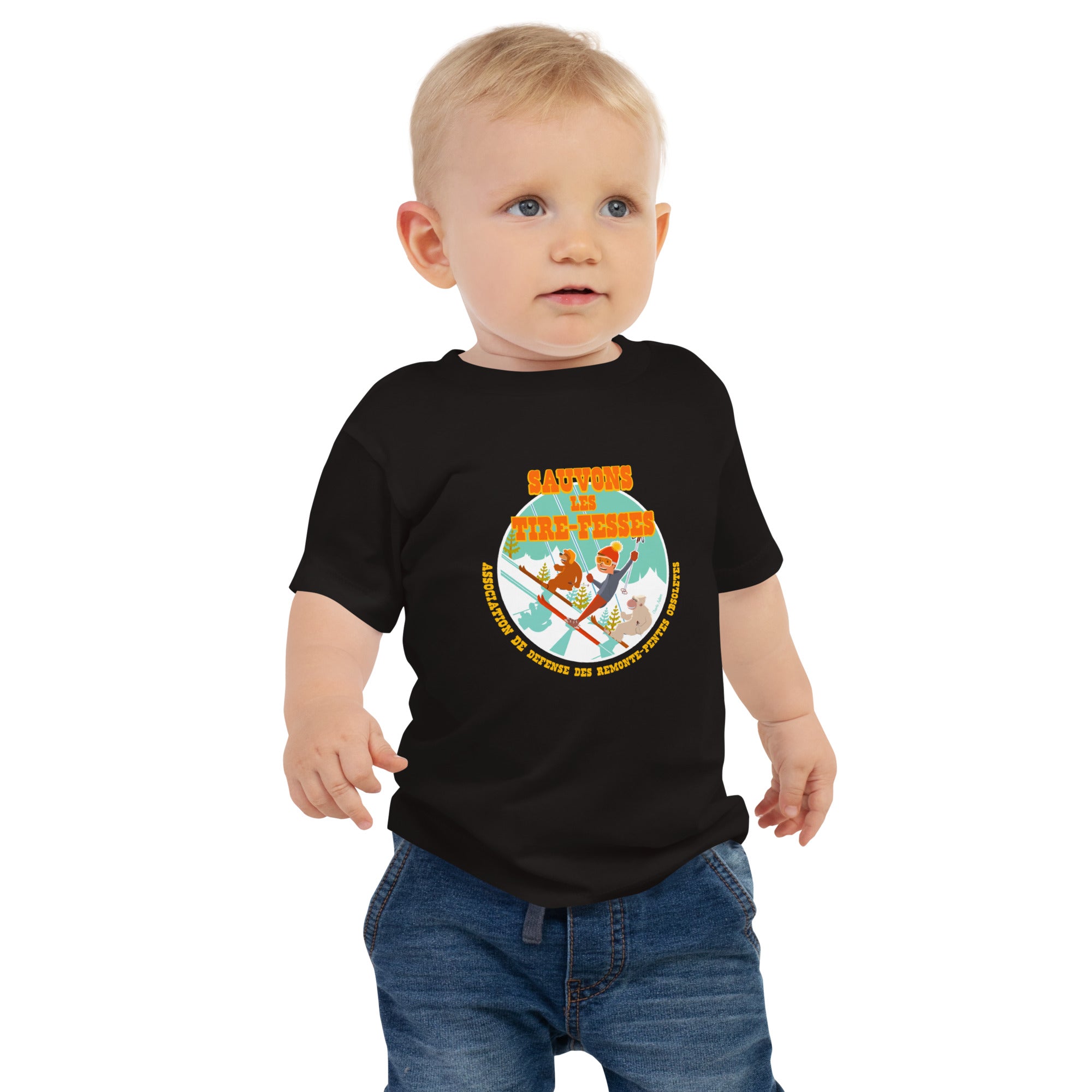 T-shirt pour bébé Sauvons les Tires-fesses