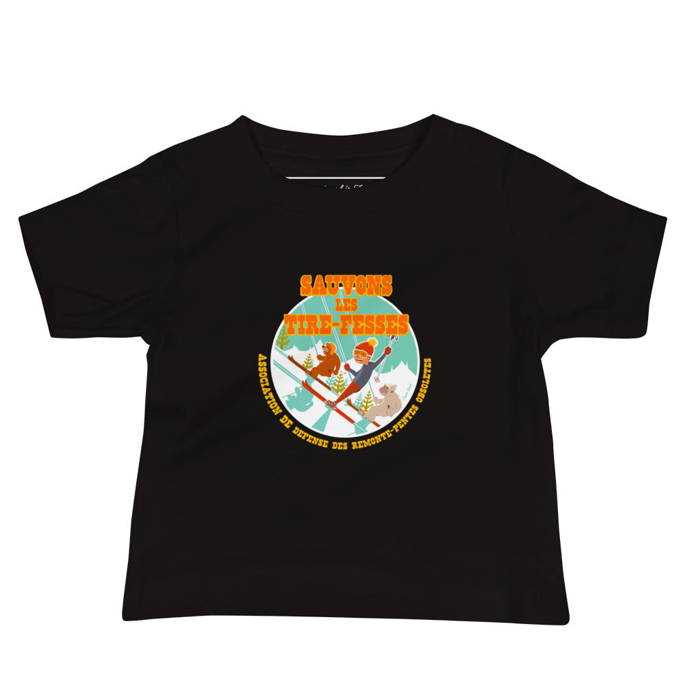 T-shirt pour bébé Sauvons les Tires-fesses