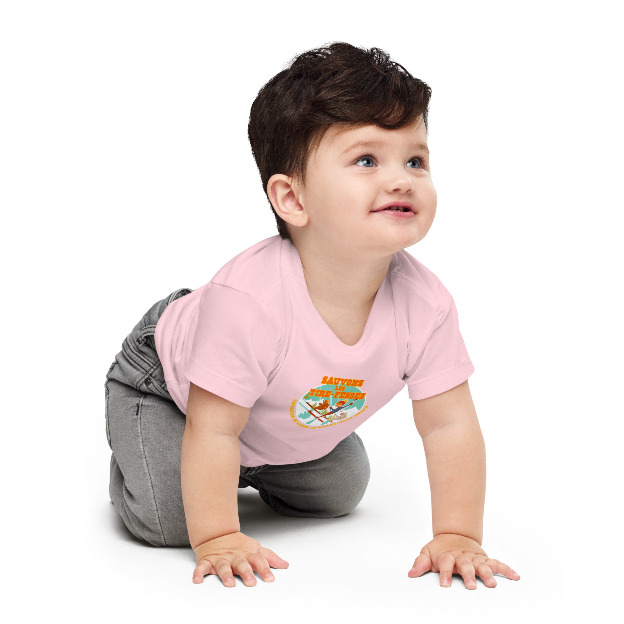 T-shirt pour bébé Sauvons les Tires-fesses