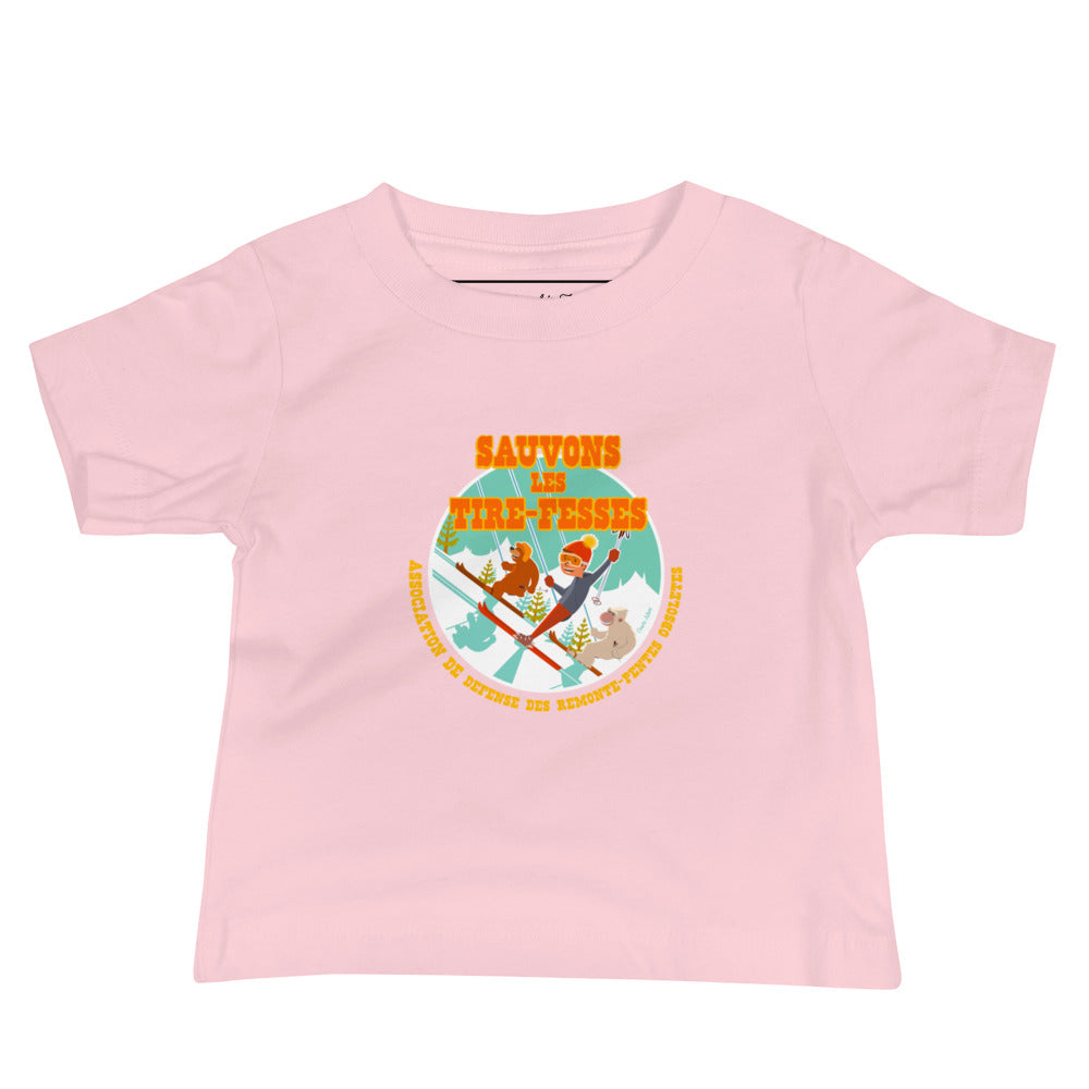 T-shirt pour bébé Sauvons les Tires-fesses