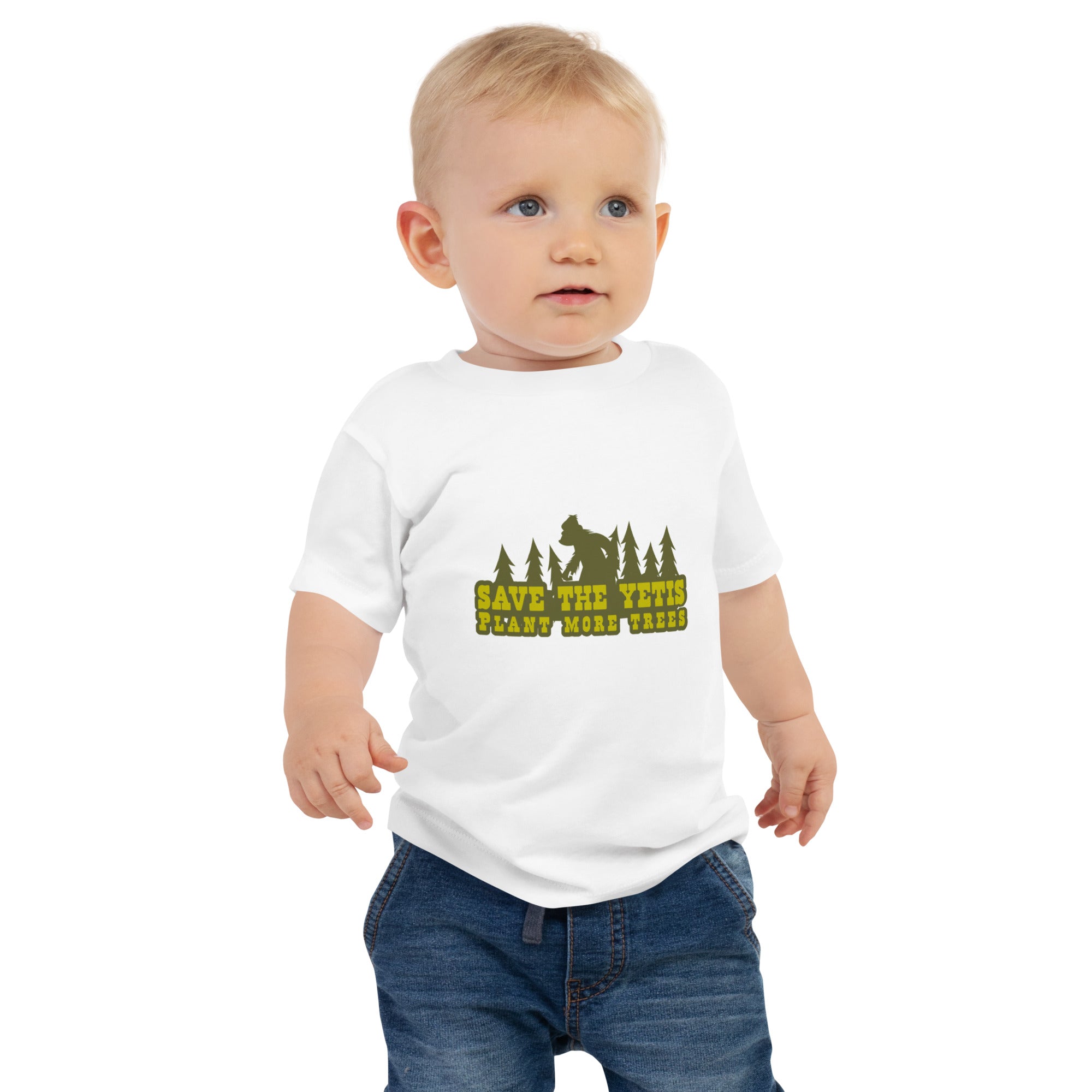 T-shirt pour bébé Save the Yetis Plant more Trees