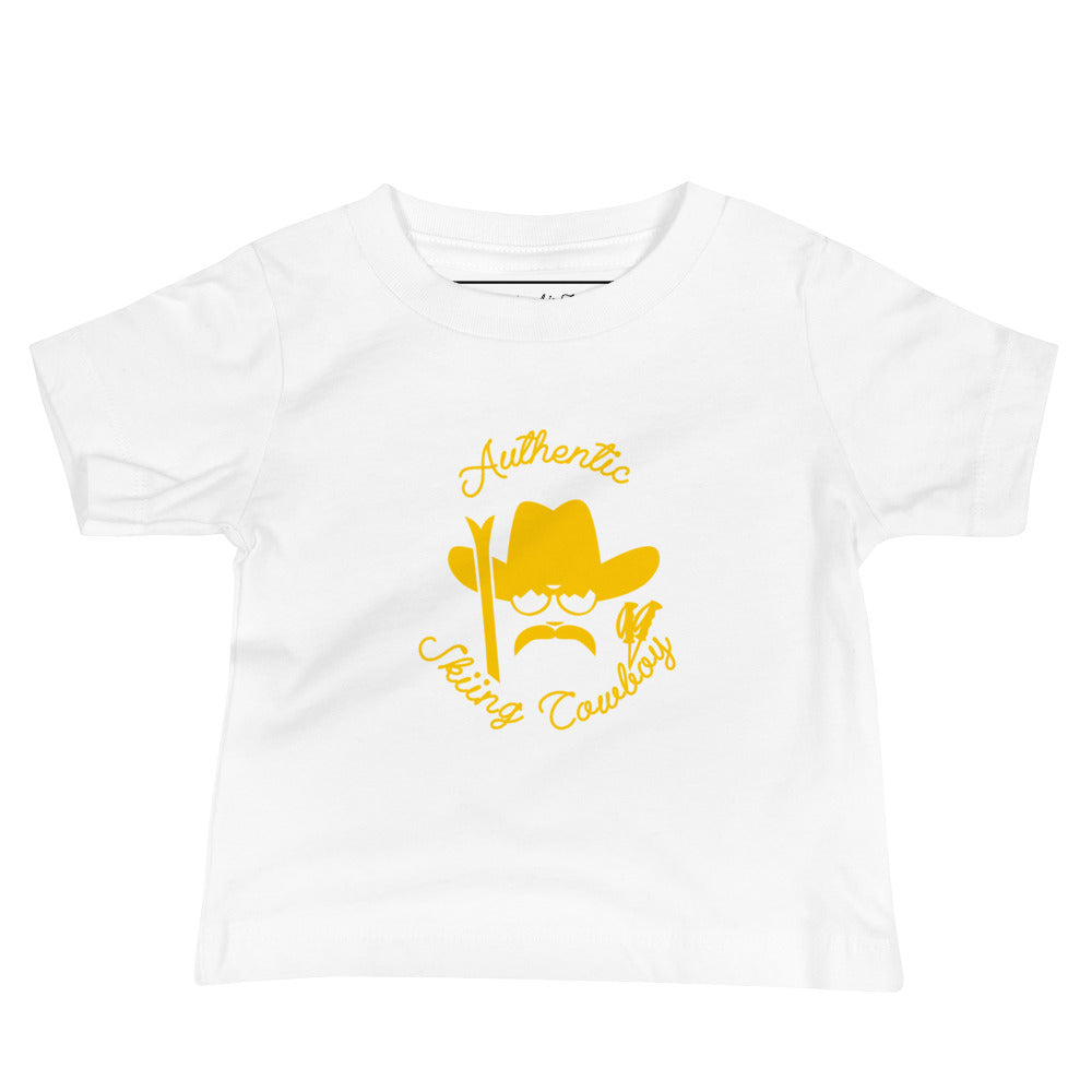 T-shirt pour bébé Authentic Skiing Cowboy Gold