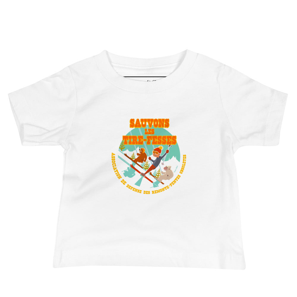 T-shirt pour bébé Sauvons les Tires-fesses