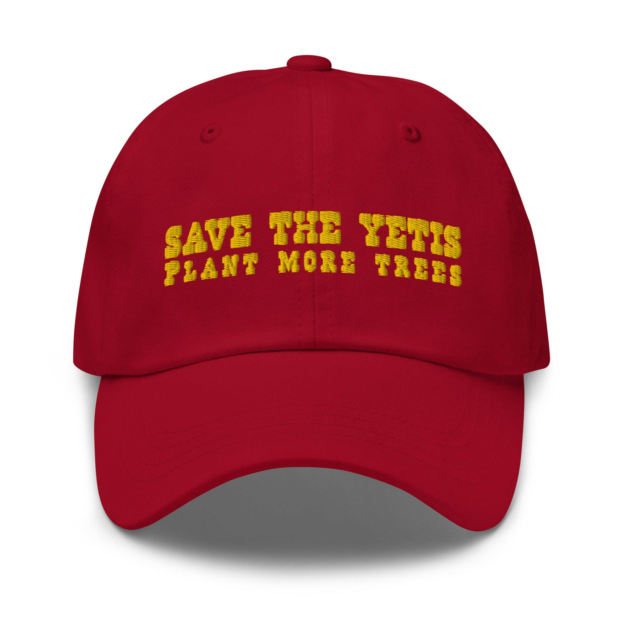 Casquette de baseball Save the Yetis, Plant more Trees