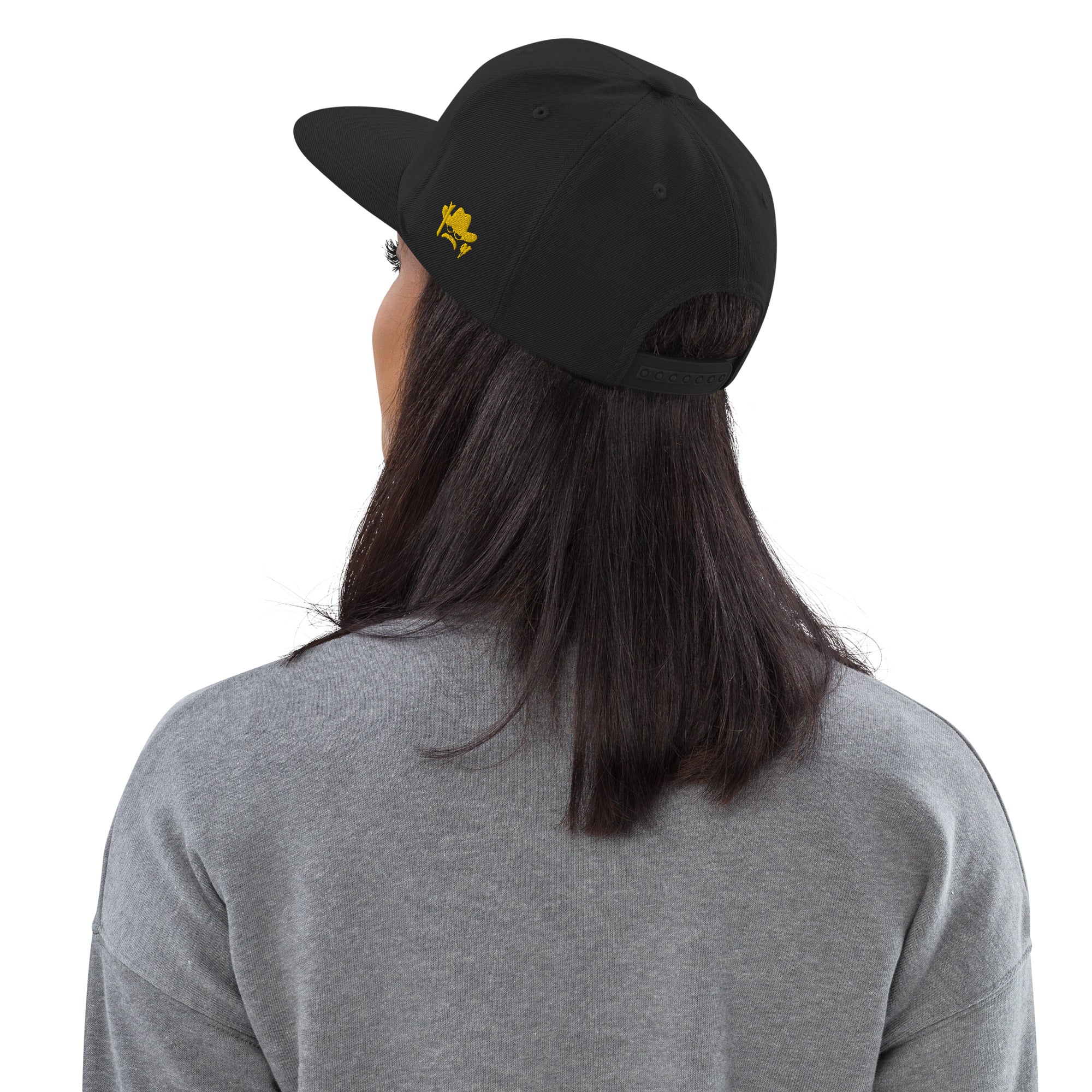Casquette Snapback Wool Blend The Skiing Cowboy doré brodé sur 3 côtés