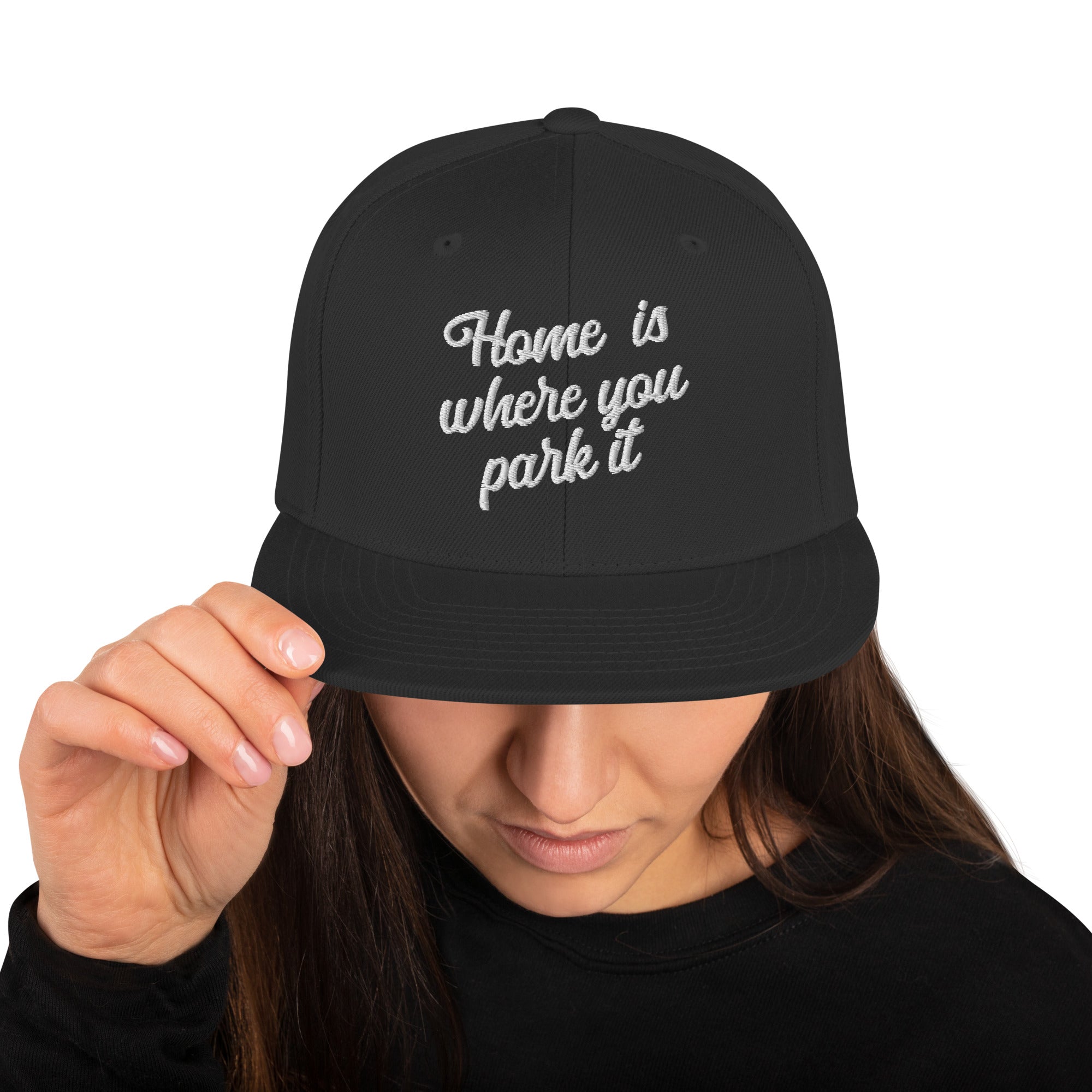 Casquette Snapback Wool Blend Home is where you park it