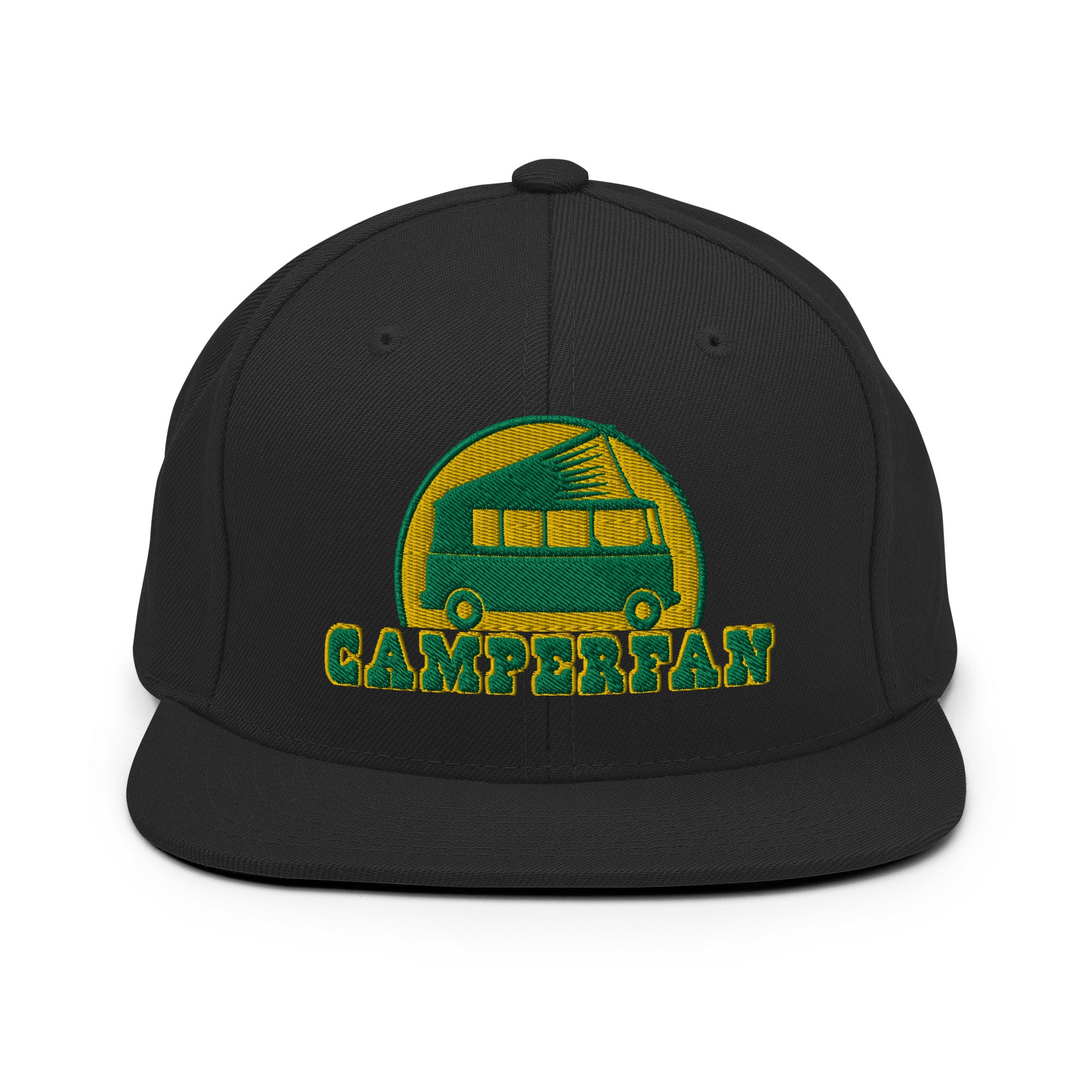 Casquette Snapback Wool Blend Camperfan green/yellow