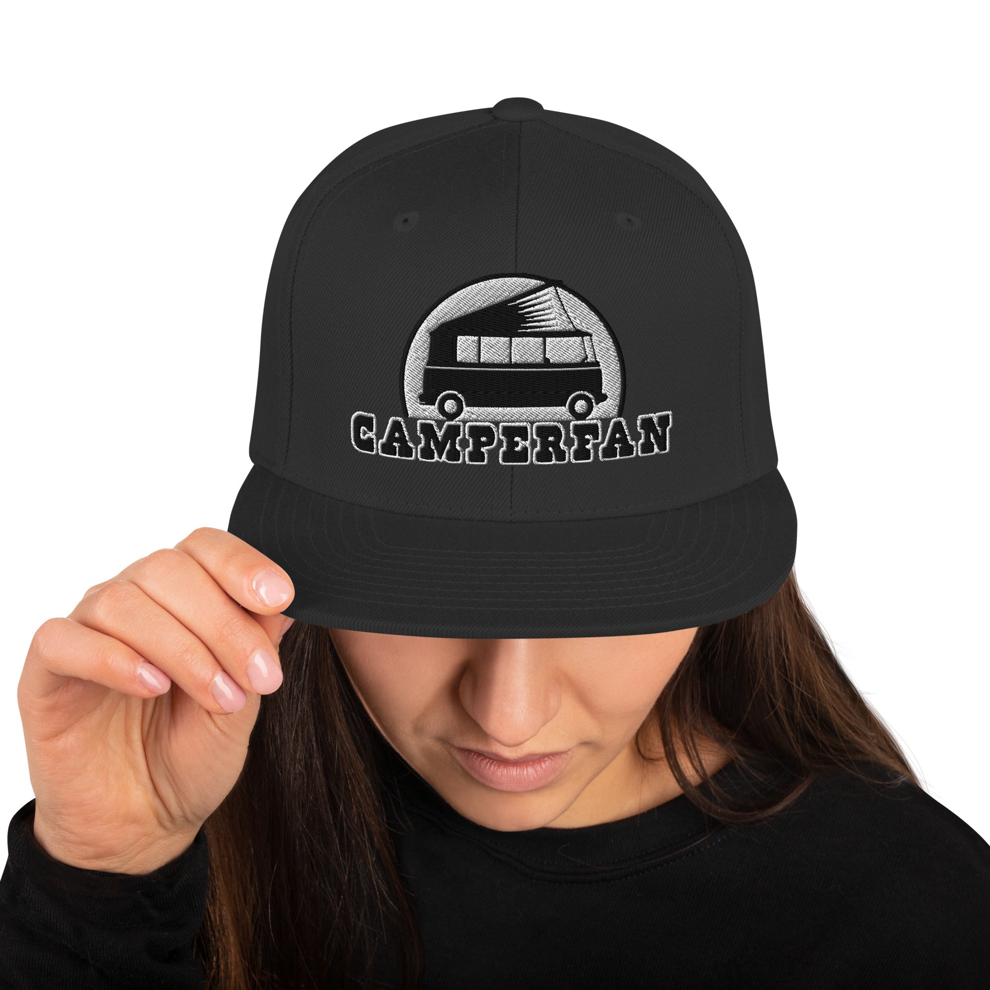 Casquette Snapback Wool Blend Camperfan white/black