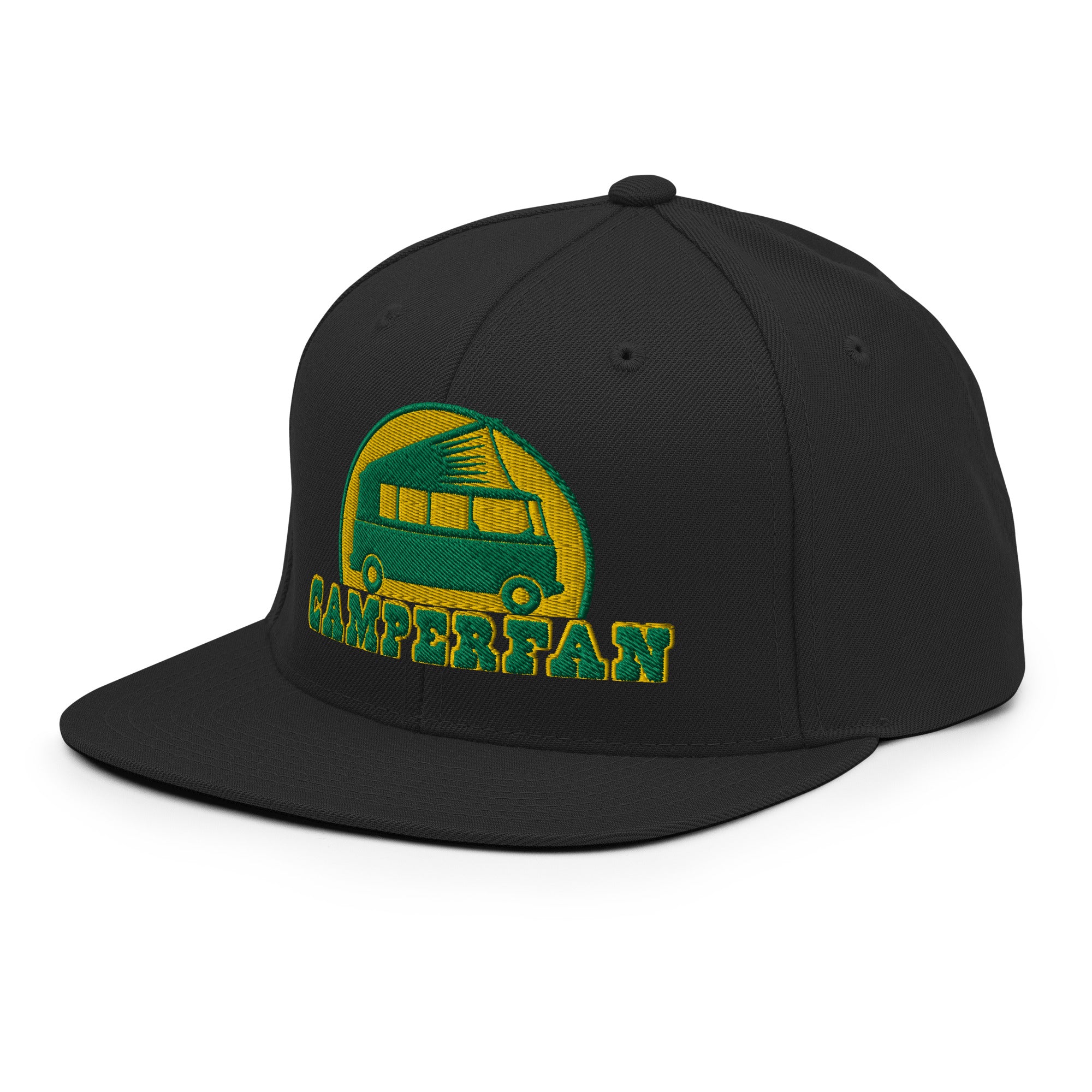 Casquette Snapback Wool Blend Camperfan green/yellow