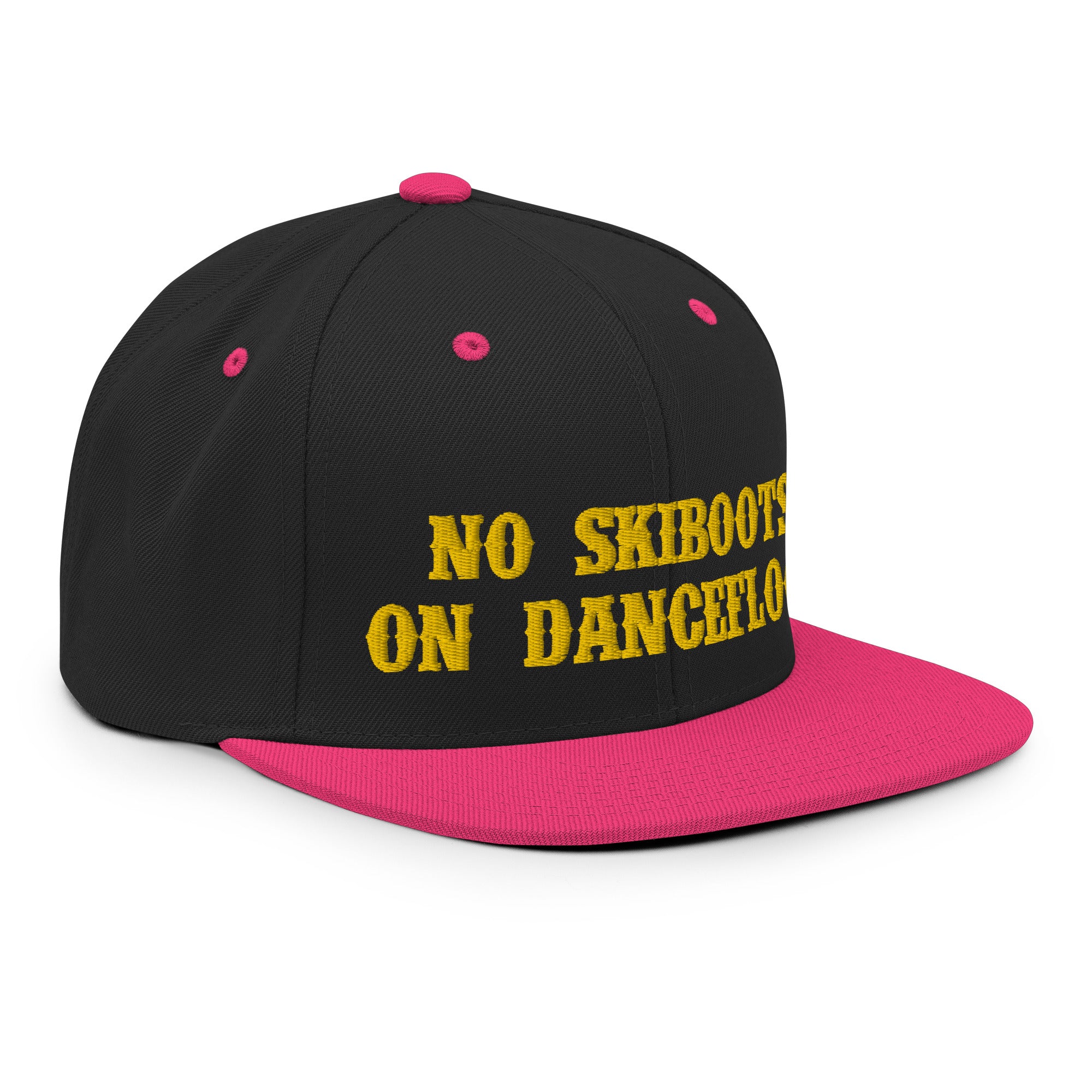 Casquette Snapback Wool Blend bicolore No Skiboots on Dancefloor doré