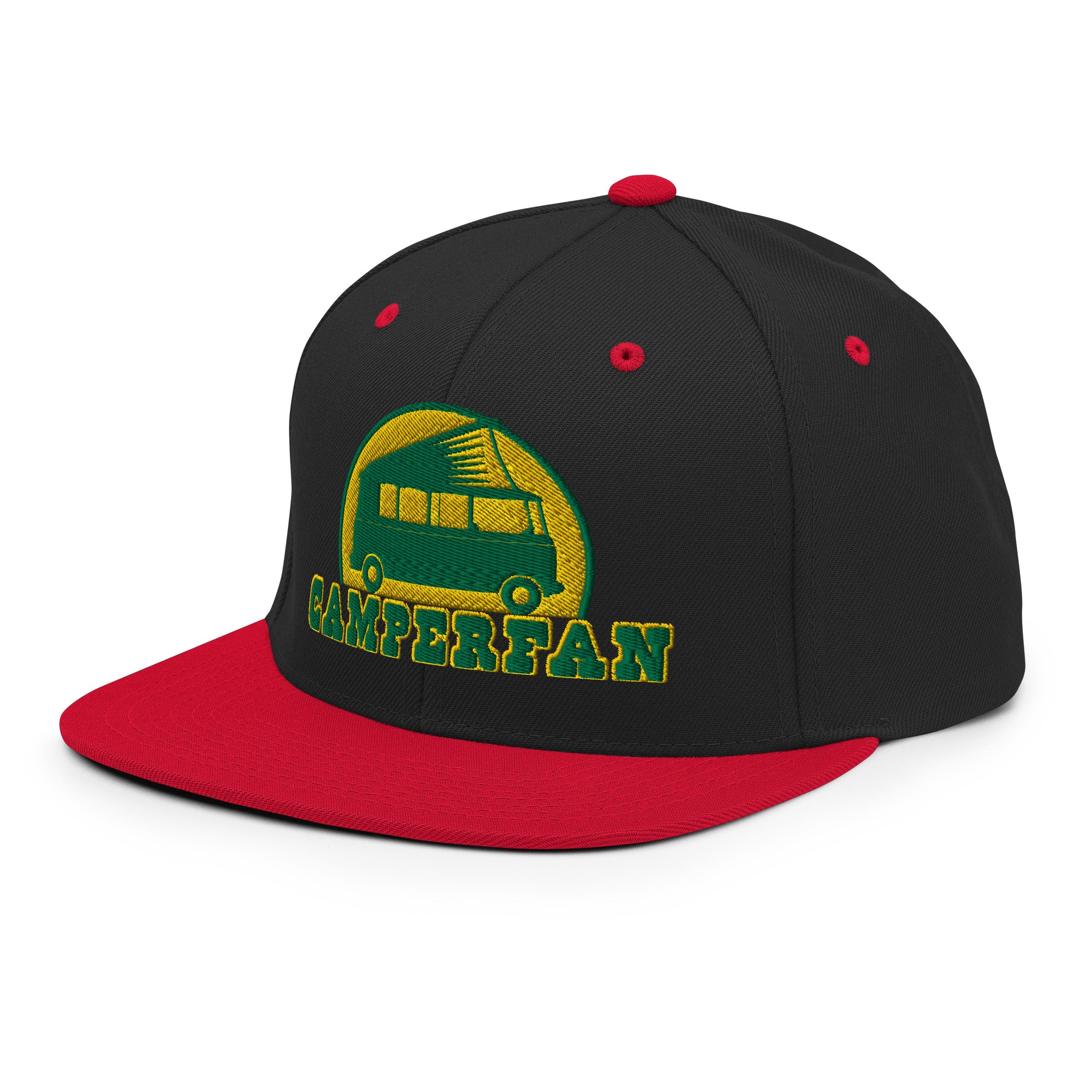 Casquette Snapback Wool Blend bicolore Camperfan green/yellow