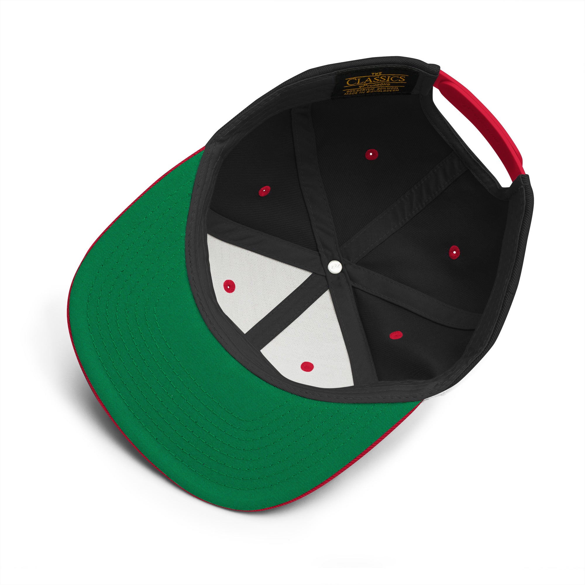 Casquette Snapback Wool Blend bicolore Camperfan green/yellow