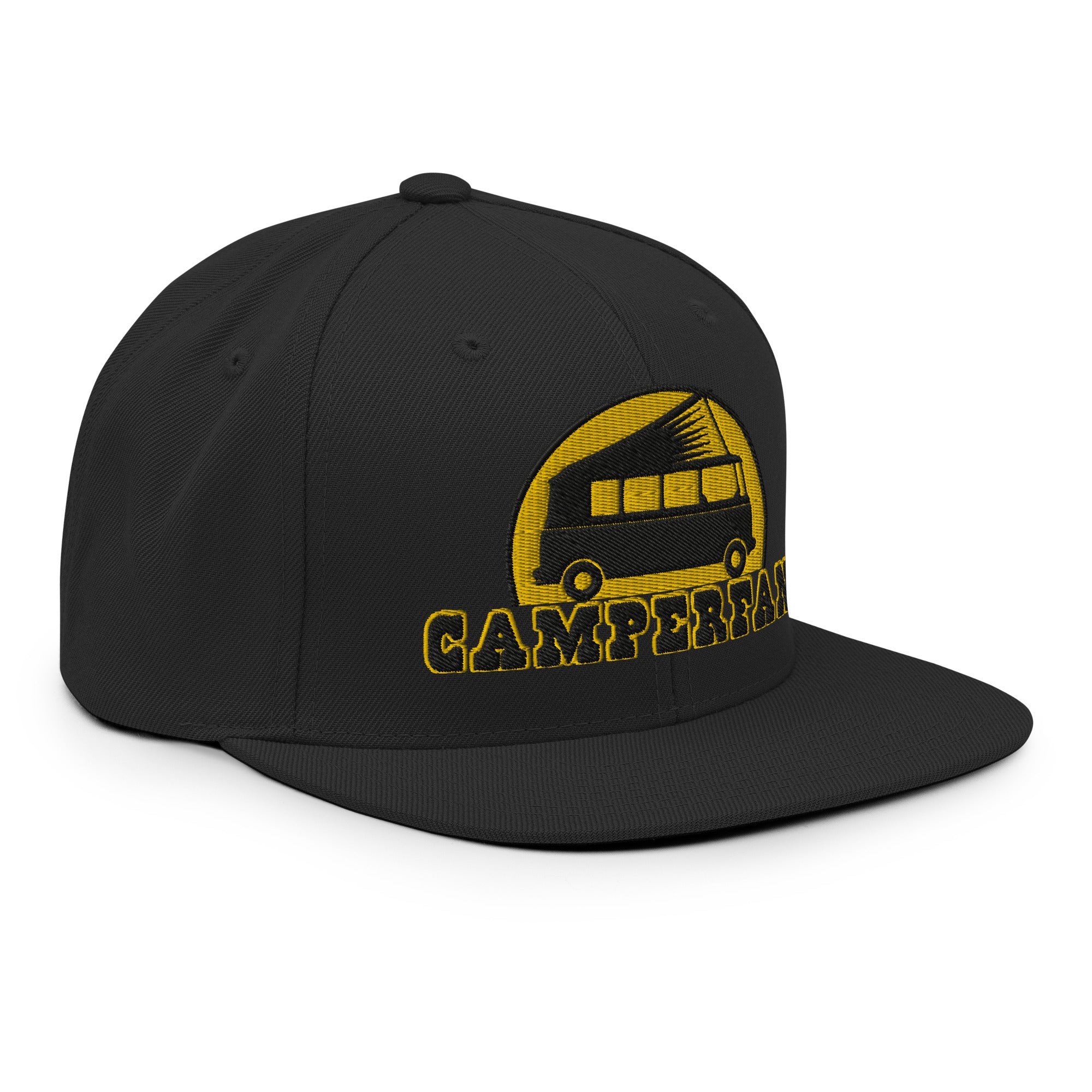 Casquette Snapback Wool Blend Camperfan black/yellow