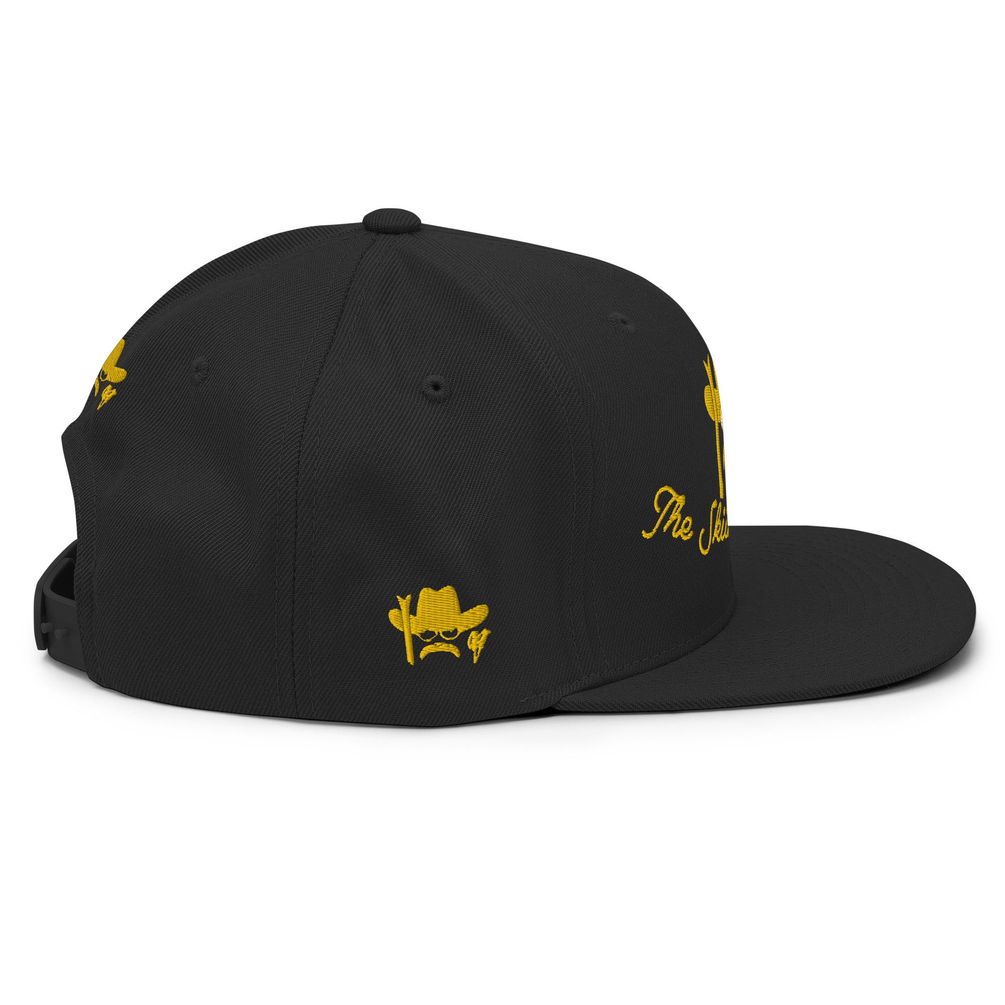 Casquette Snapback Wool Blend The Skiing Cowboy doré brodé sur 3 côtés