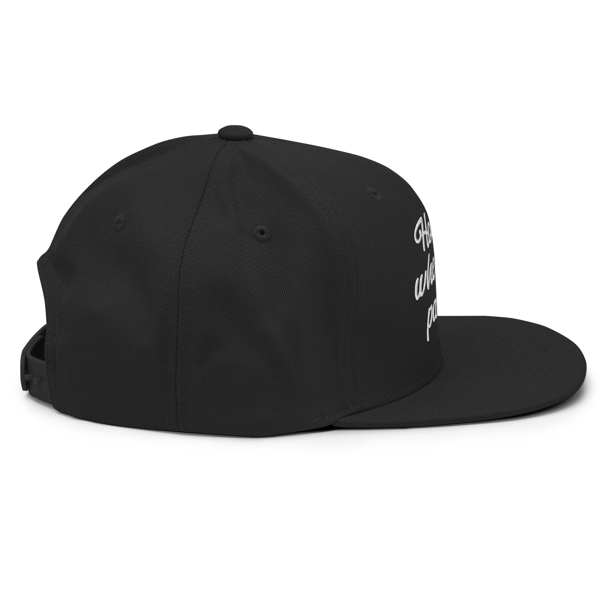 Casquette Snapback Wool Blend Home is where you park it