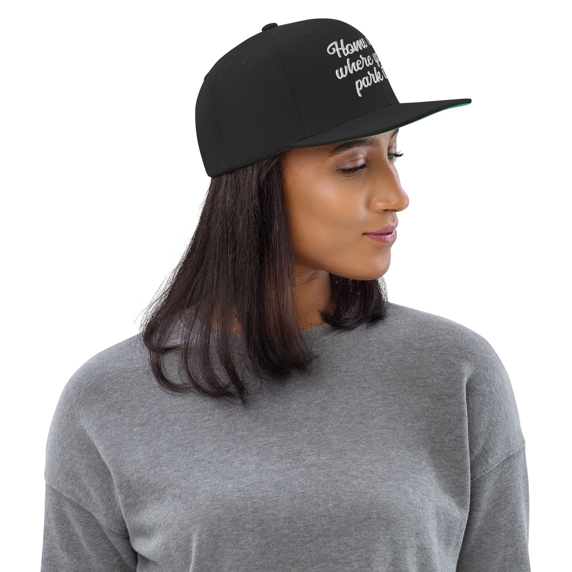 Casquette Snapback Wool Blend Home is where you park it