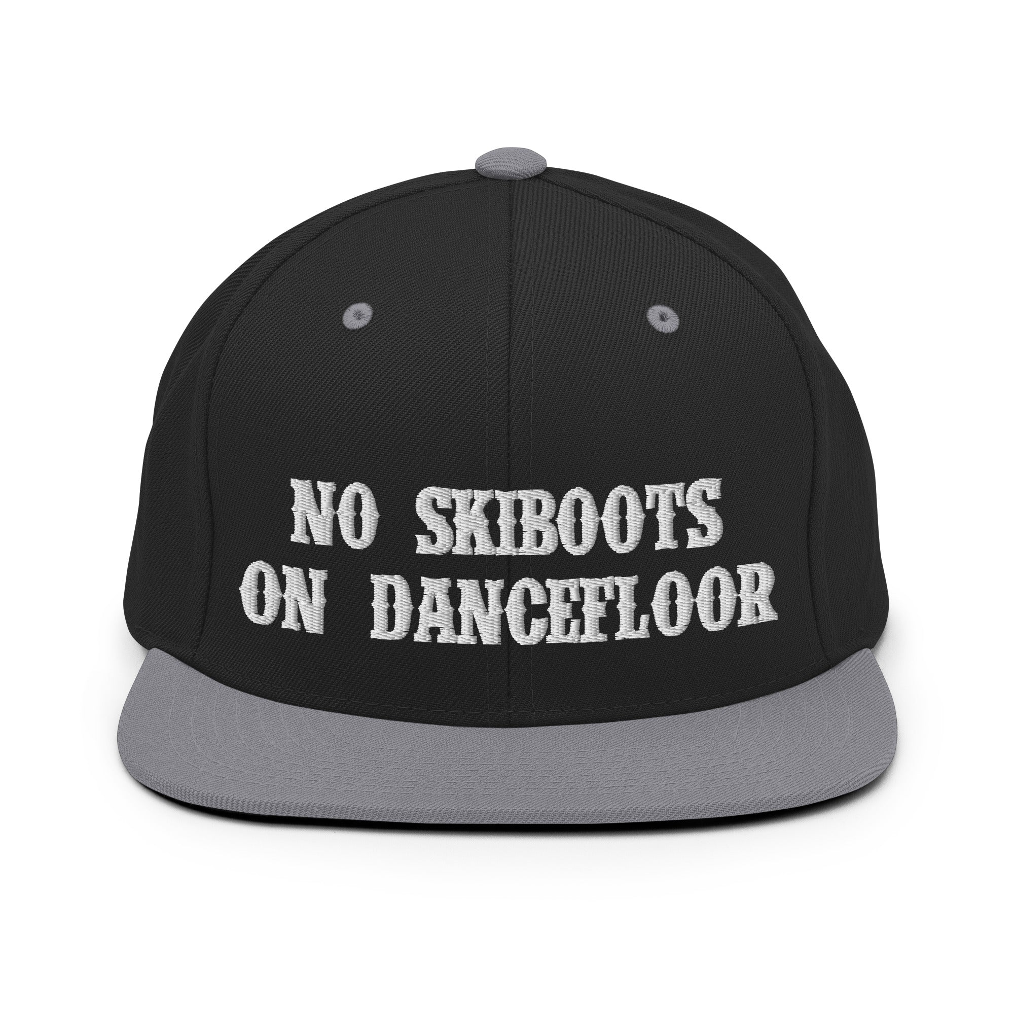 Casquette Snapback Wool Blend bicolore No Skiboots on Dancefloor Blanc