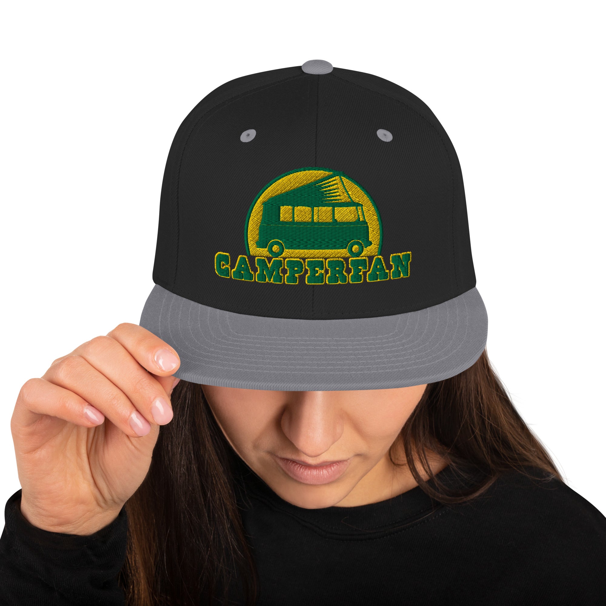 Casquette Snapback Wool Blend bicolore Camperfan green/yellow