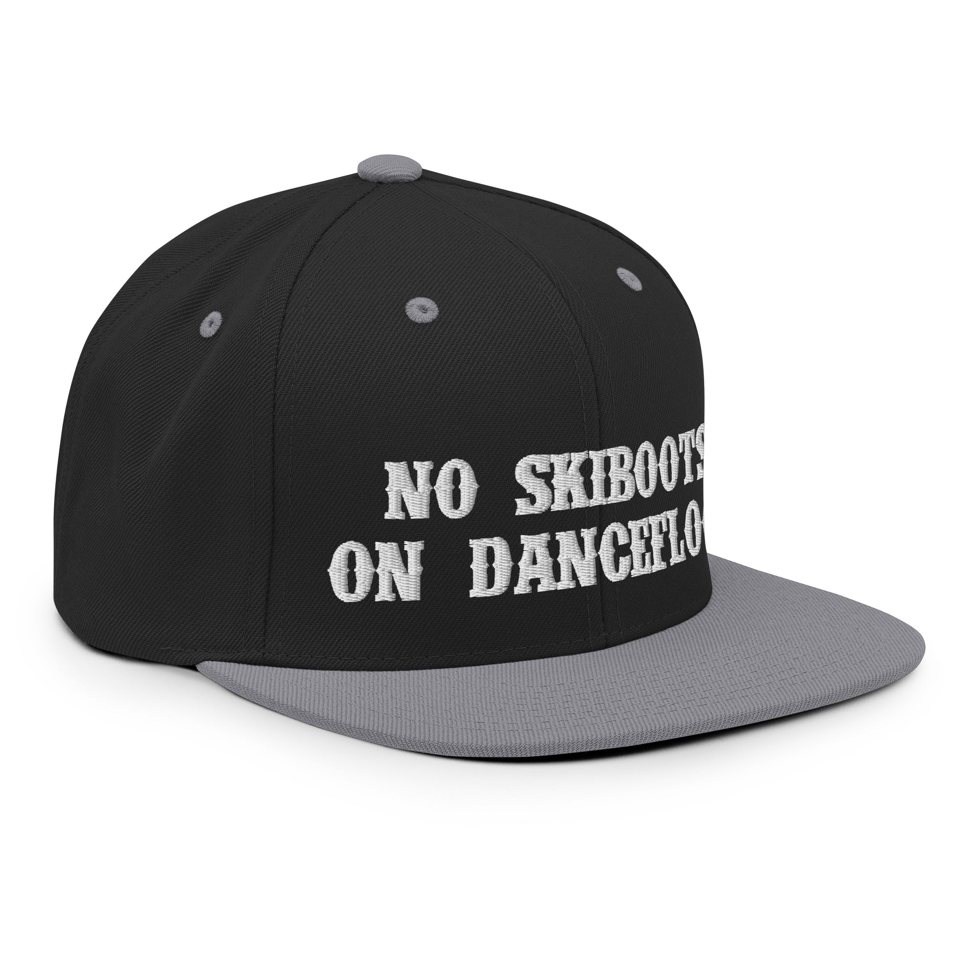 Casquette Snapback Wool Blend bicolore No Skiboots on Dancefloor Blanc