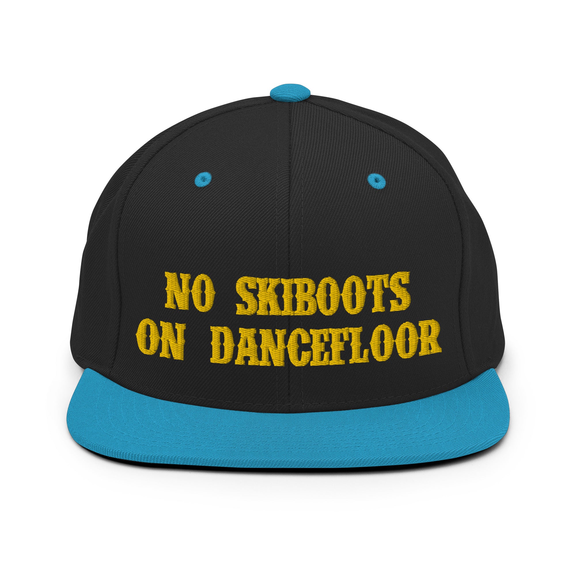 Casquette Snapback Wool Blend bicolore No Skiboots on Dancefloor doré