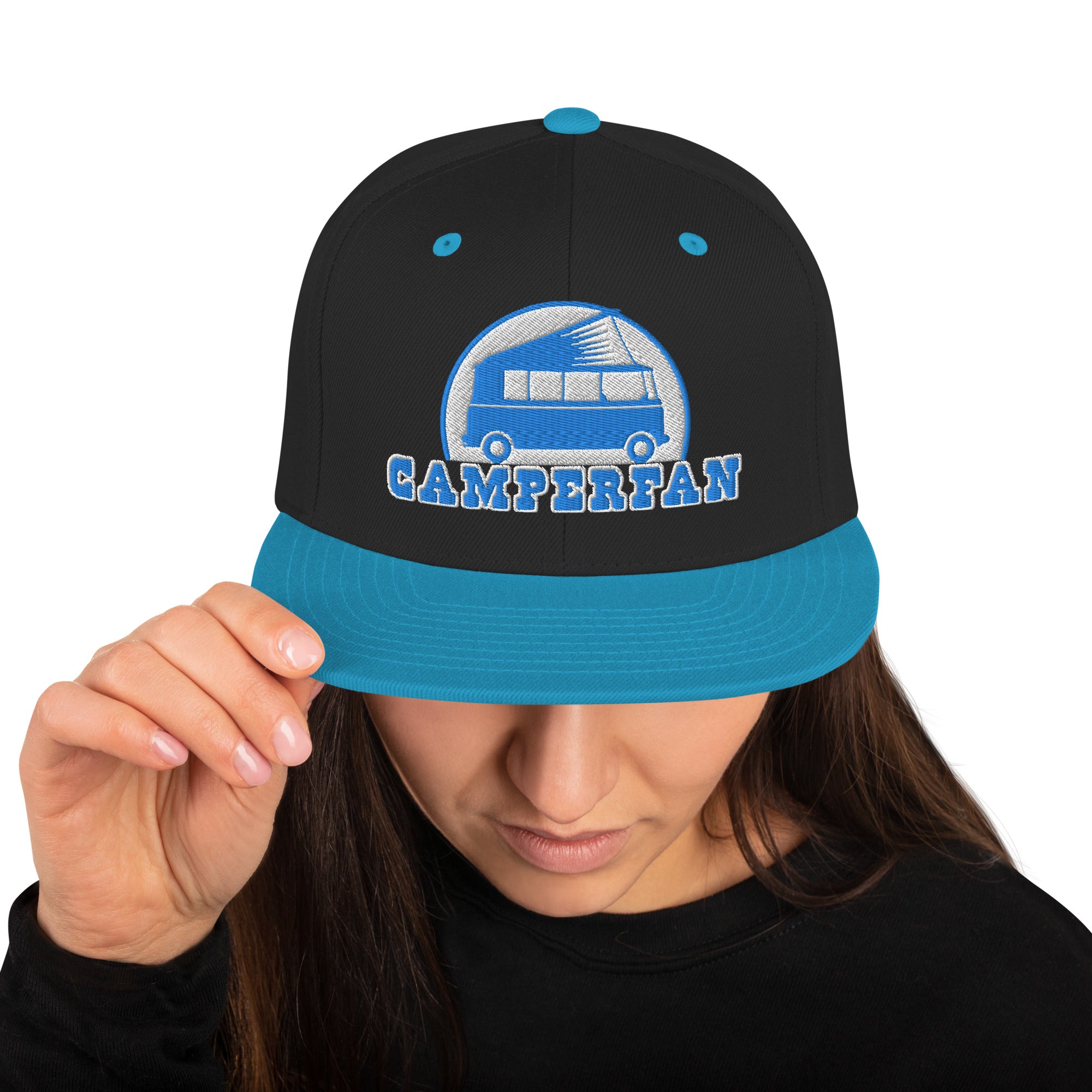 Casquette Snapback Wool Blend bicolore Camperfan blue/white