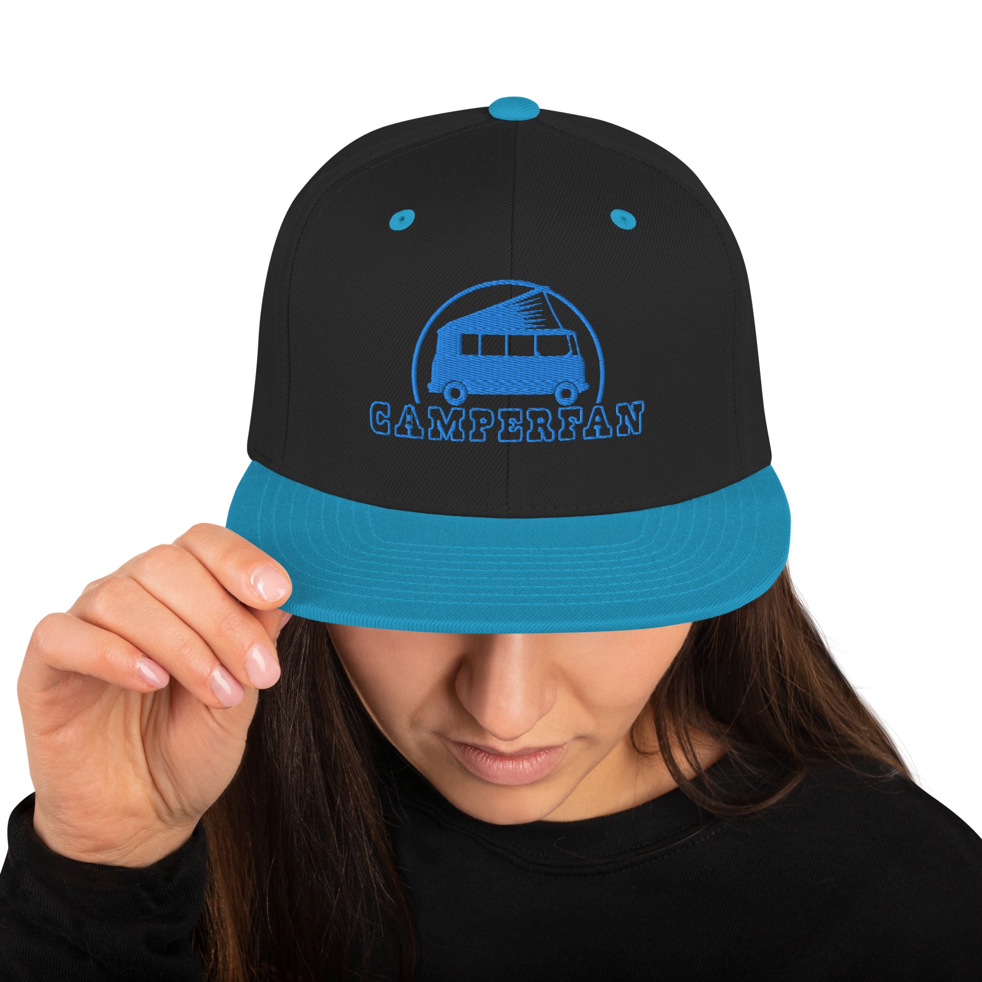 Casquette Snapback Wool Blend bicolore Camperfan blue