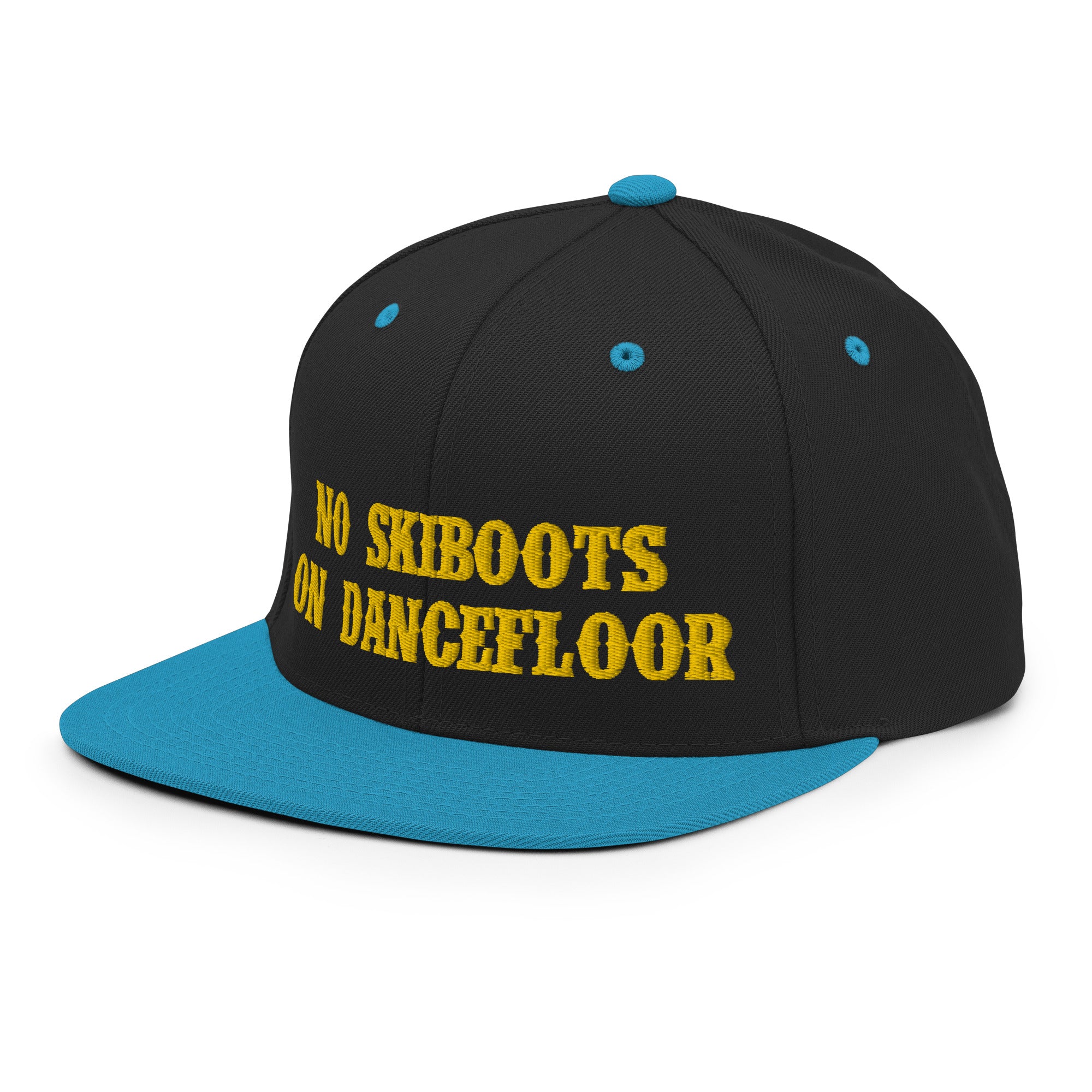 Casquette Snapback Wool Blend bicolore No Skiboots on Dancefloor doré