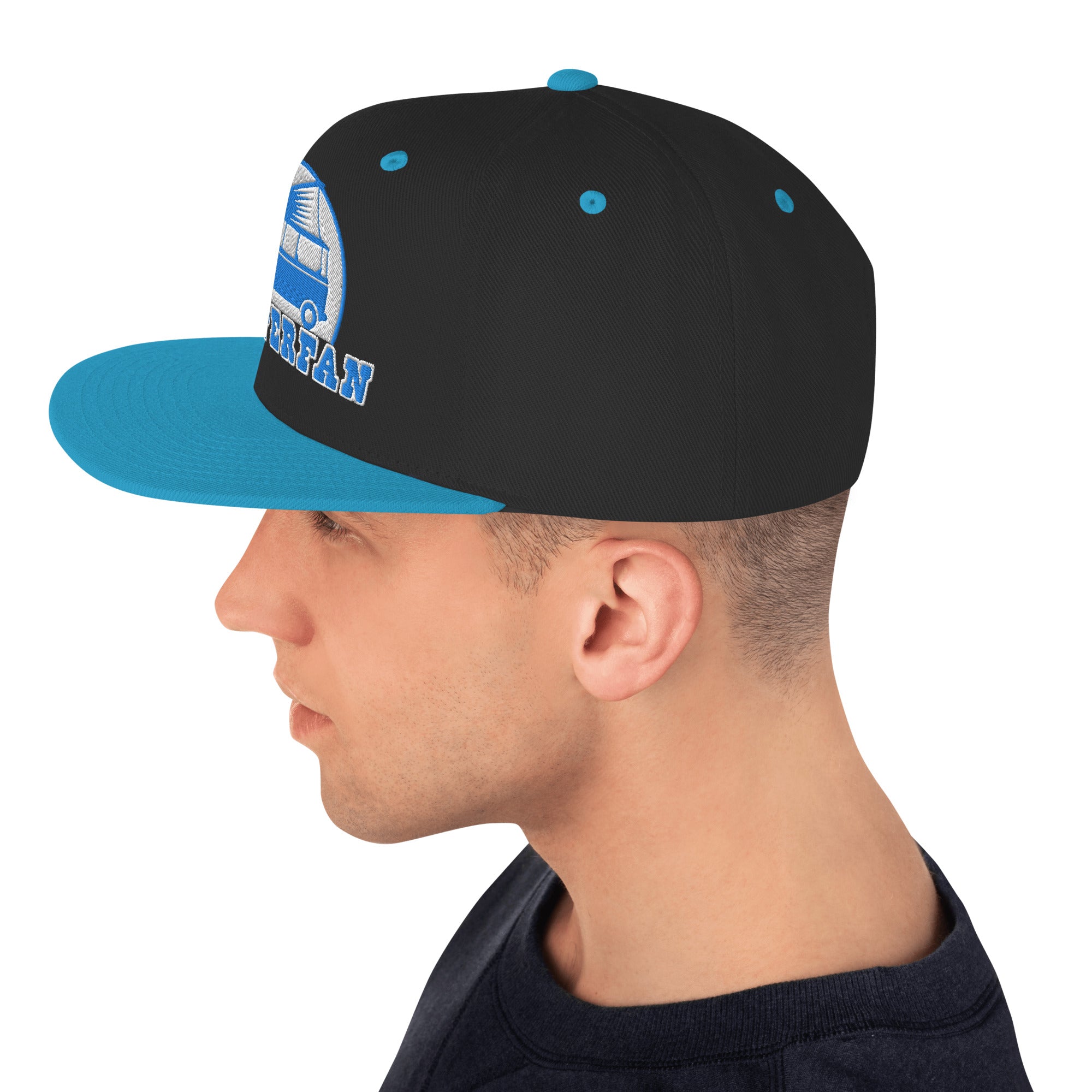Casquette Snapback Wool Blend bicolore Camperfan blue/white