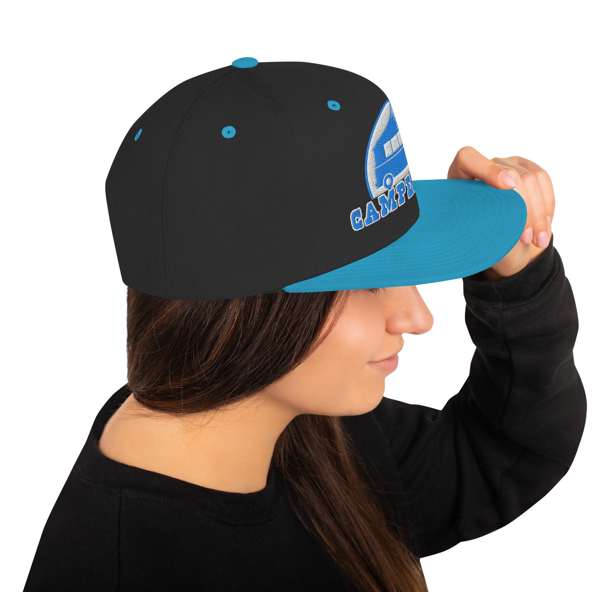Casquette Snapback Wool Blend bicolore Camperfan blue/white