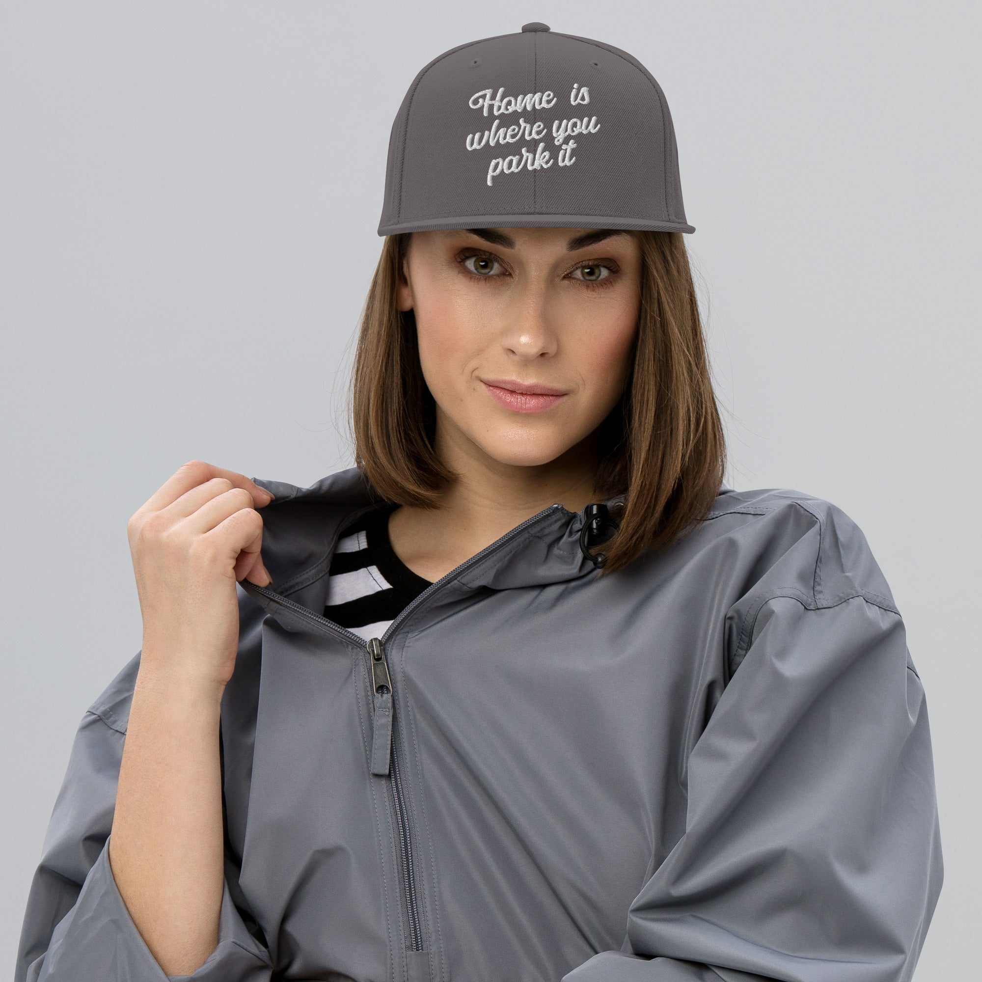 Casquette Snapback Wool Blend Home is where you park it