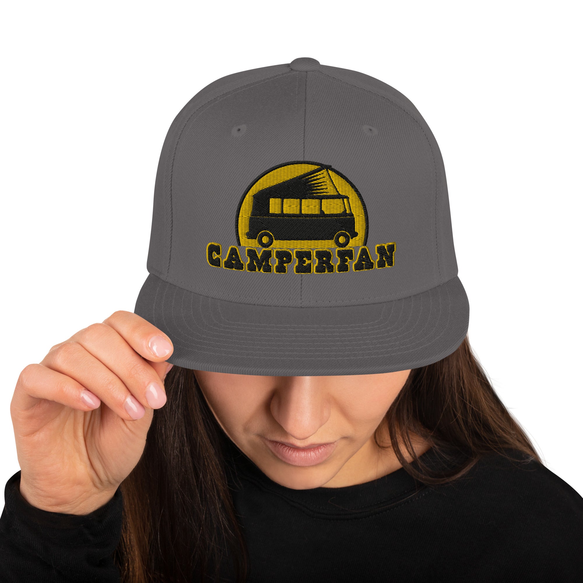 Casquette Snapback Wool Blend Camperfan black/yellow