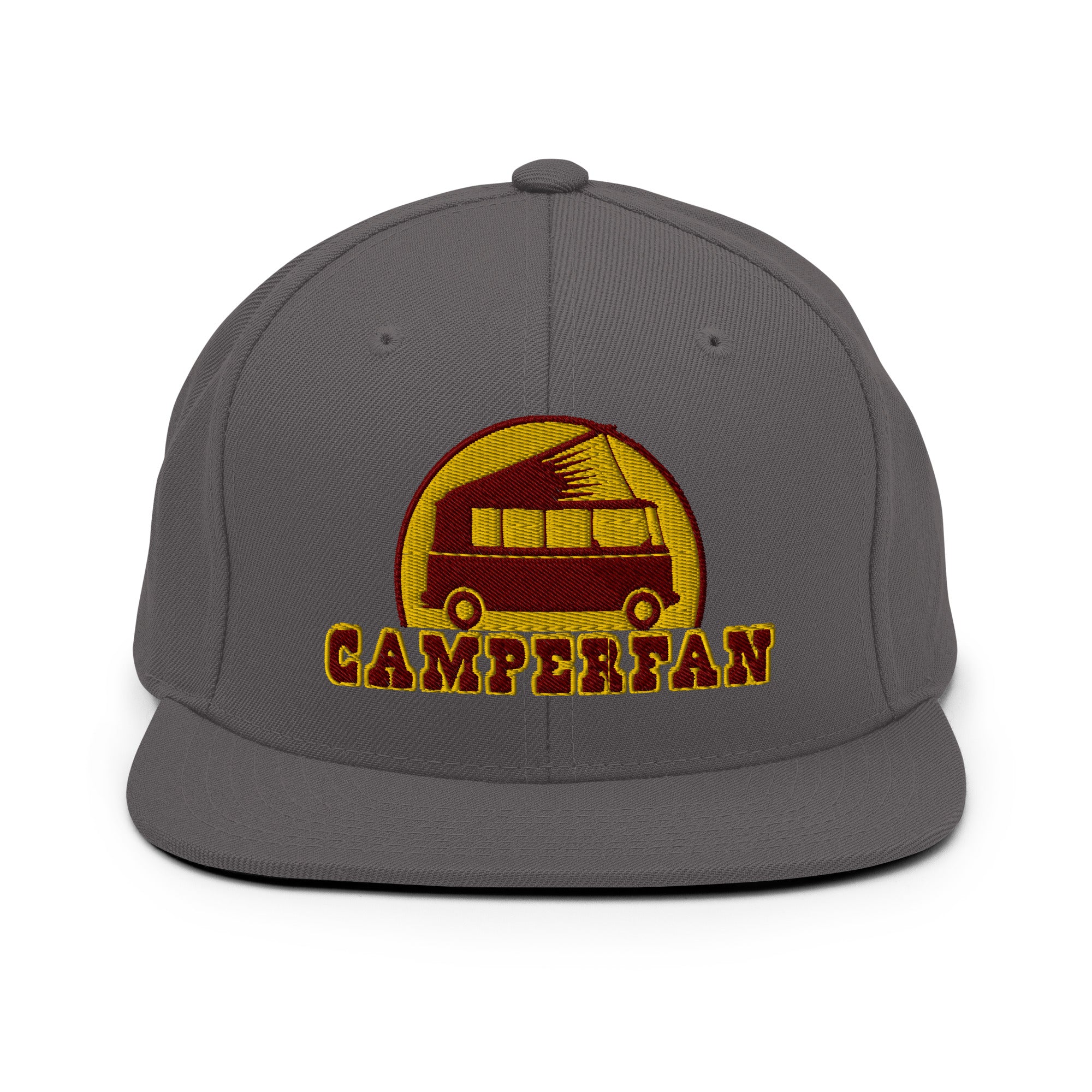 Casquette Snapback Wool Blend Camperfan marroon/yellow