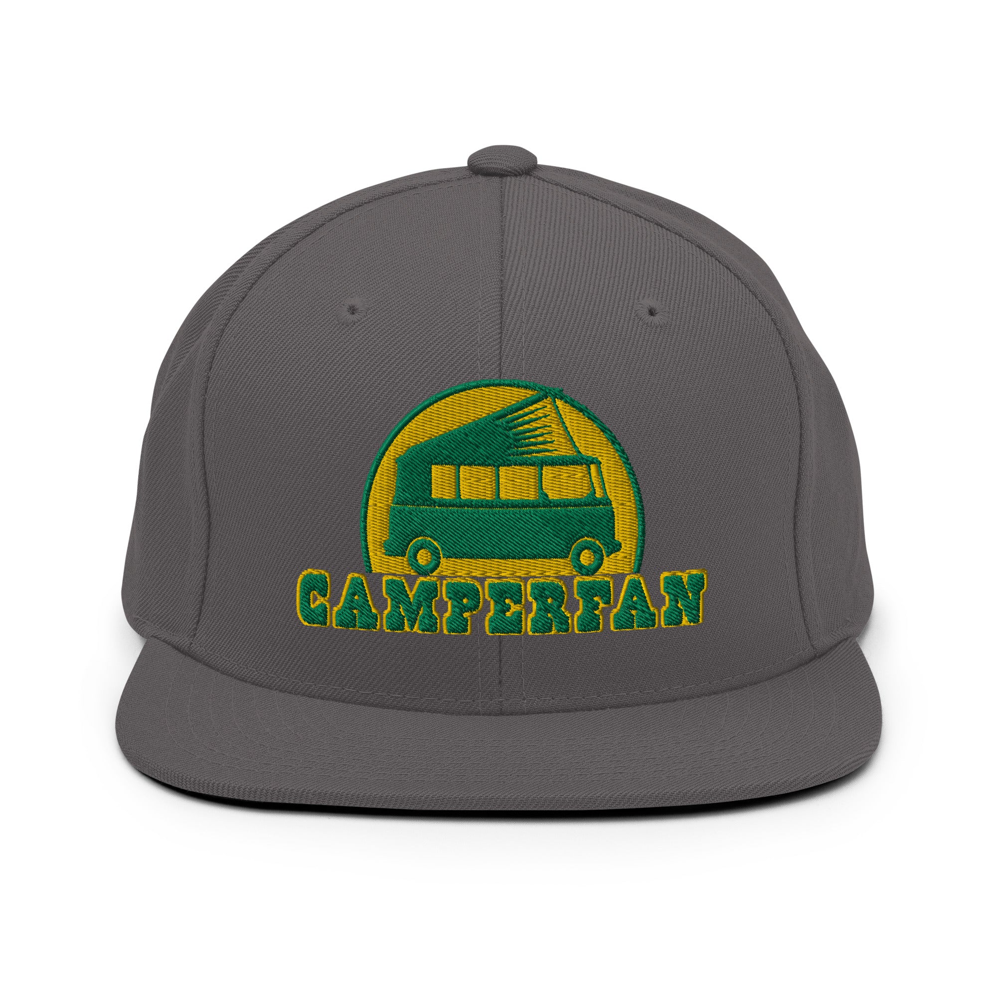 Casquette Snapback Wool Blend Camperfan green/yellow