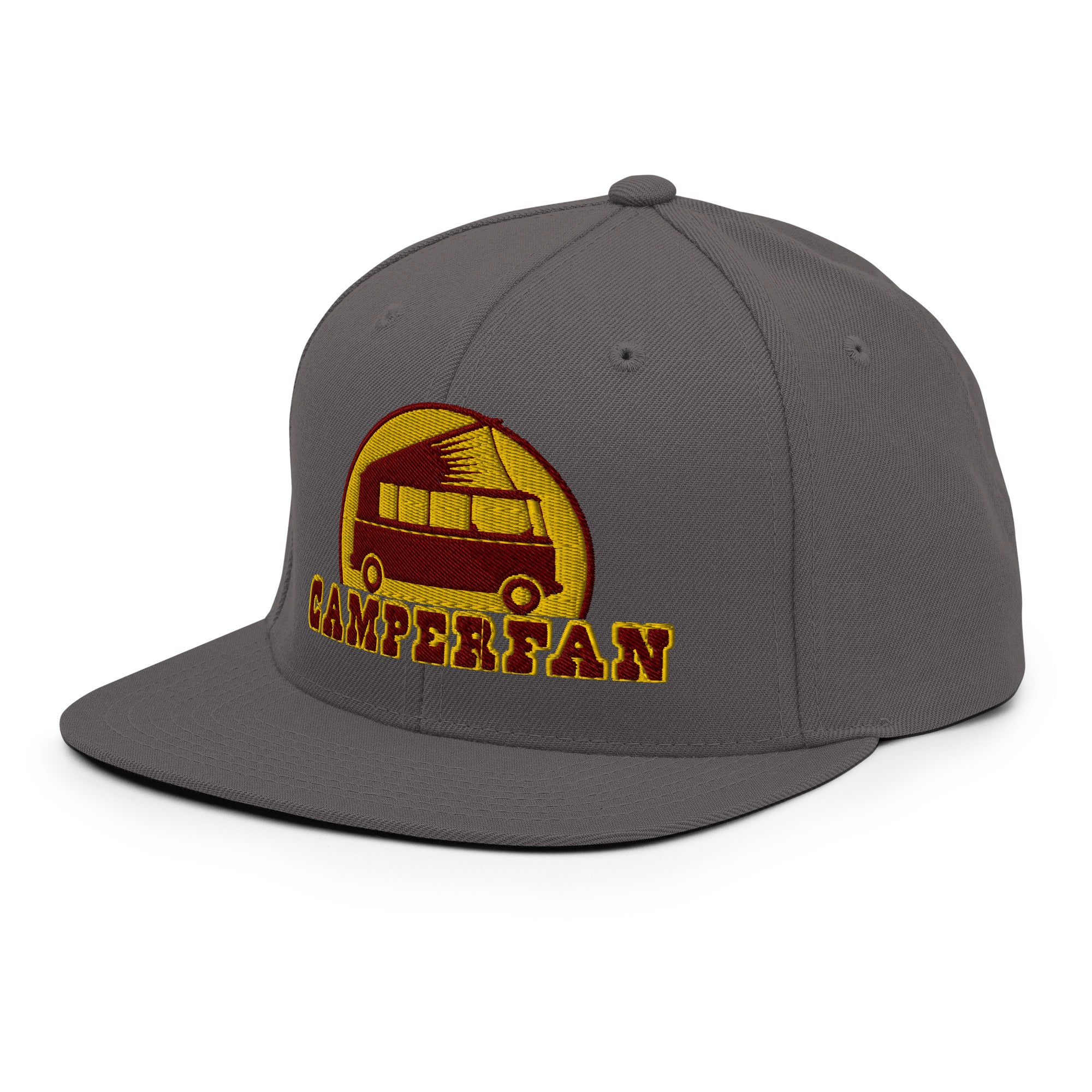 Casquette Snapback Wool Blend Camperfan marroon/yellow