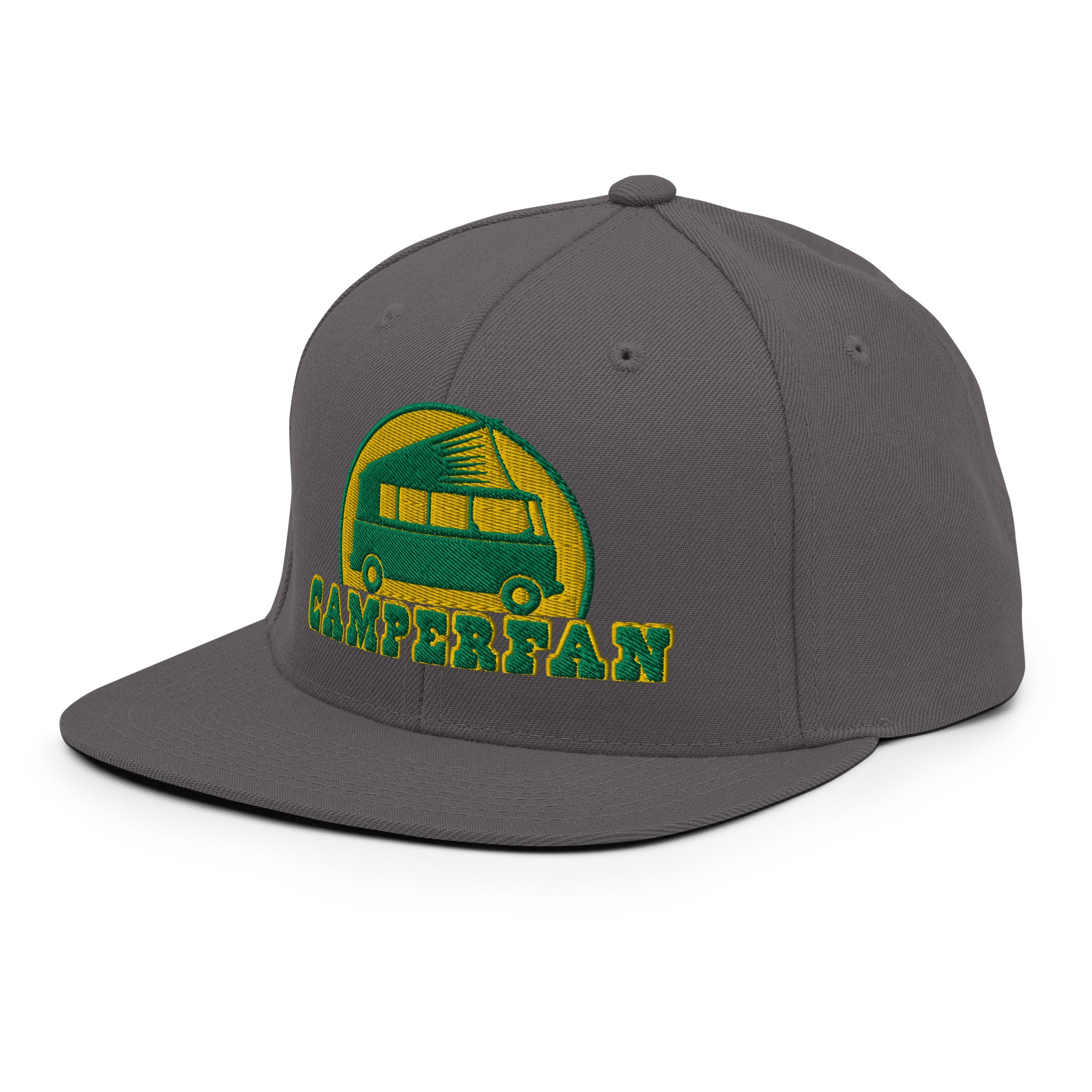 Casquette Snapback Wool Blend Camperfan green/yellow