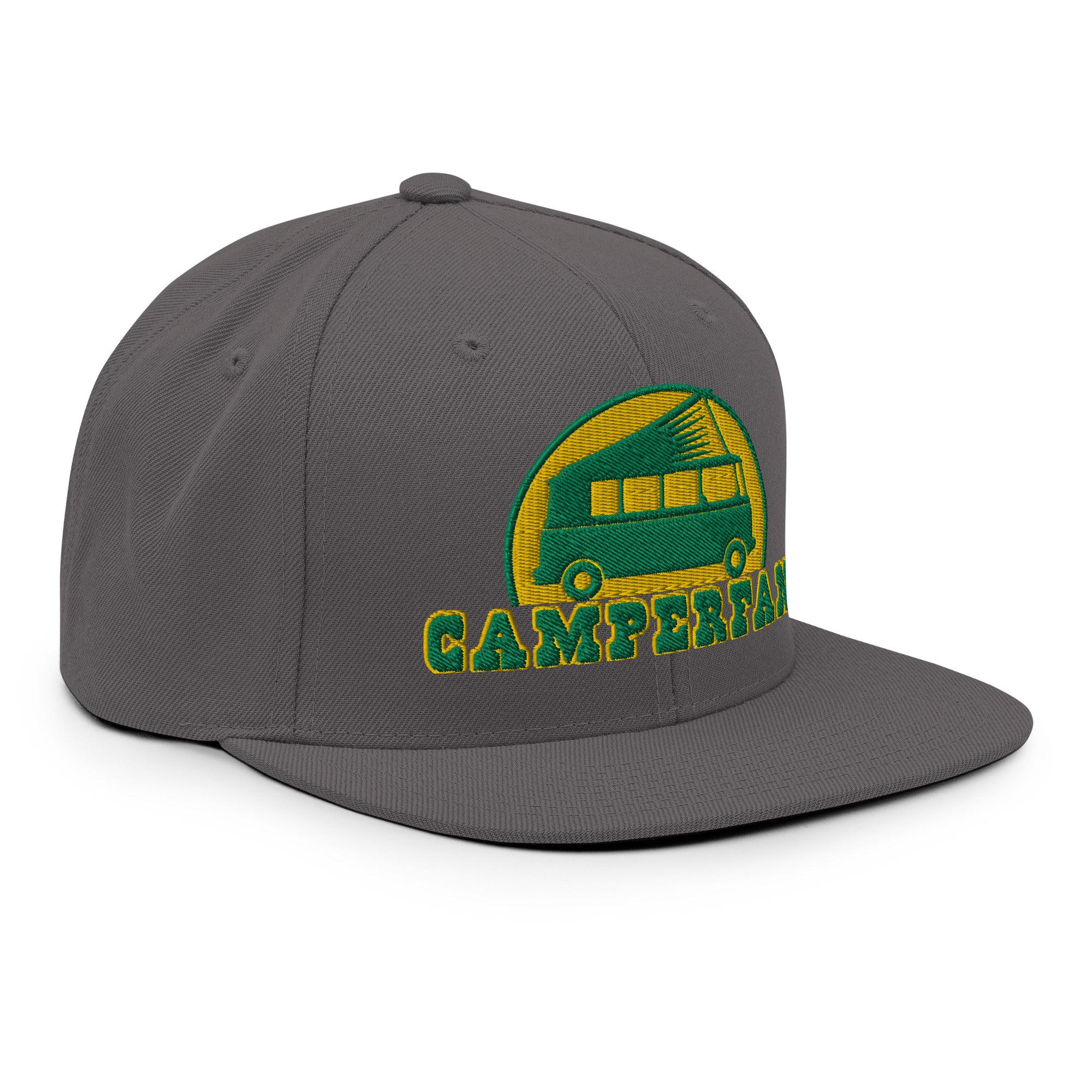 Casquette Snapback Wool Blend Camperfan green/yellow