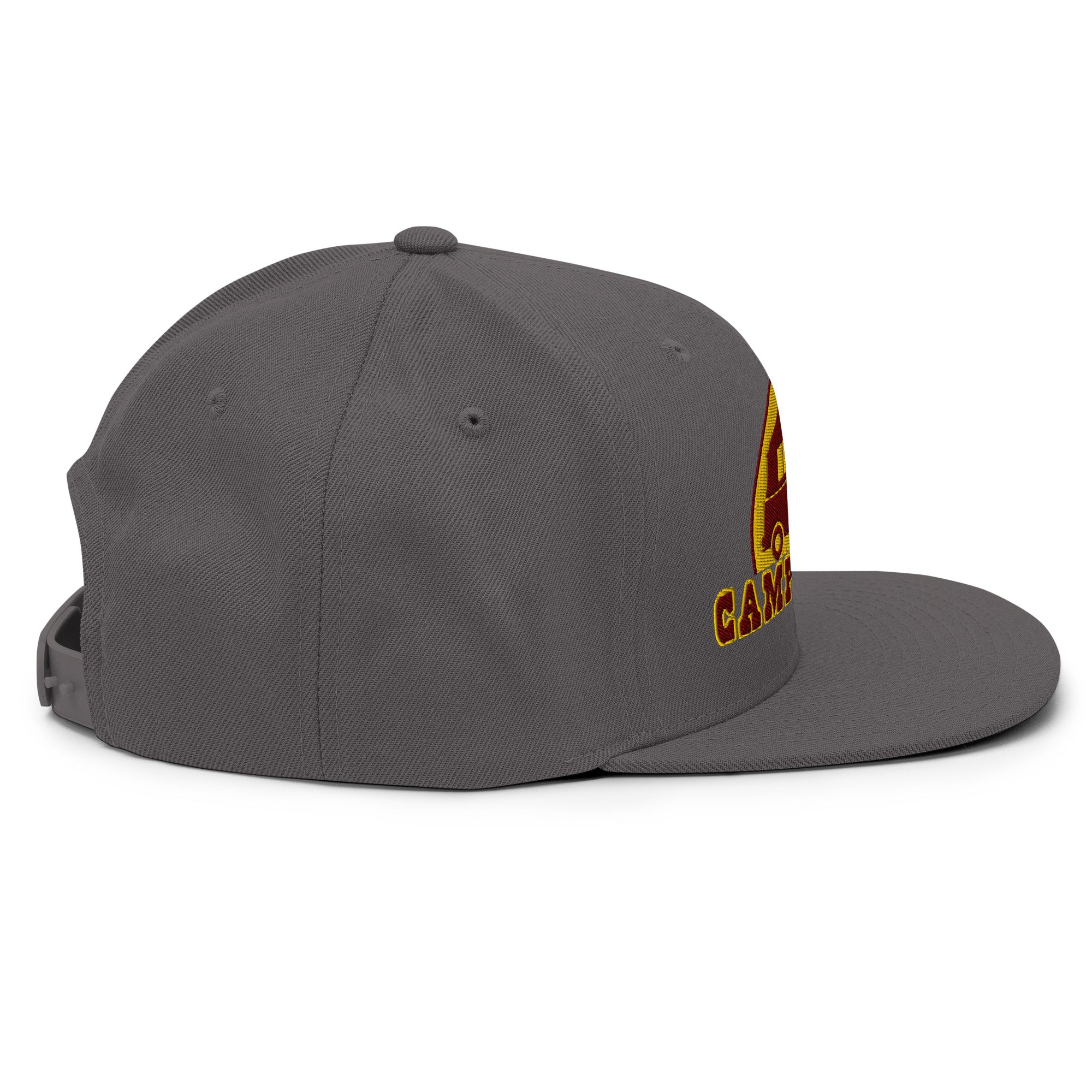 Casquette Snapback Wool Blend Camperfan marroon/yellow