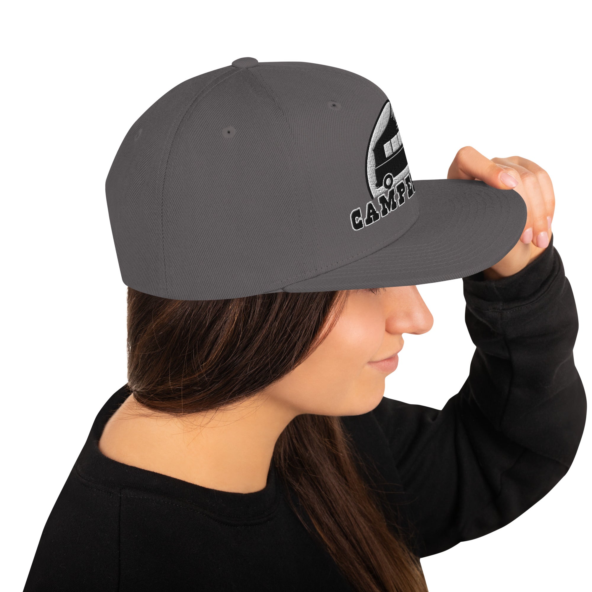 Casquette Snapback Wool Blend Camperfan white/black