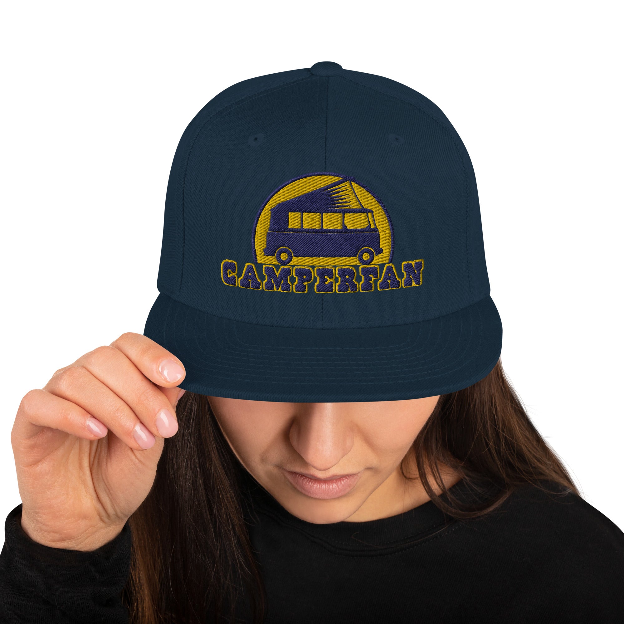 Casquette Snapback Wool Blend Camperfan navy/yellow