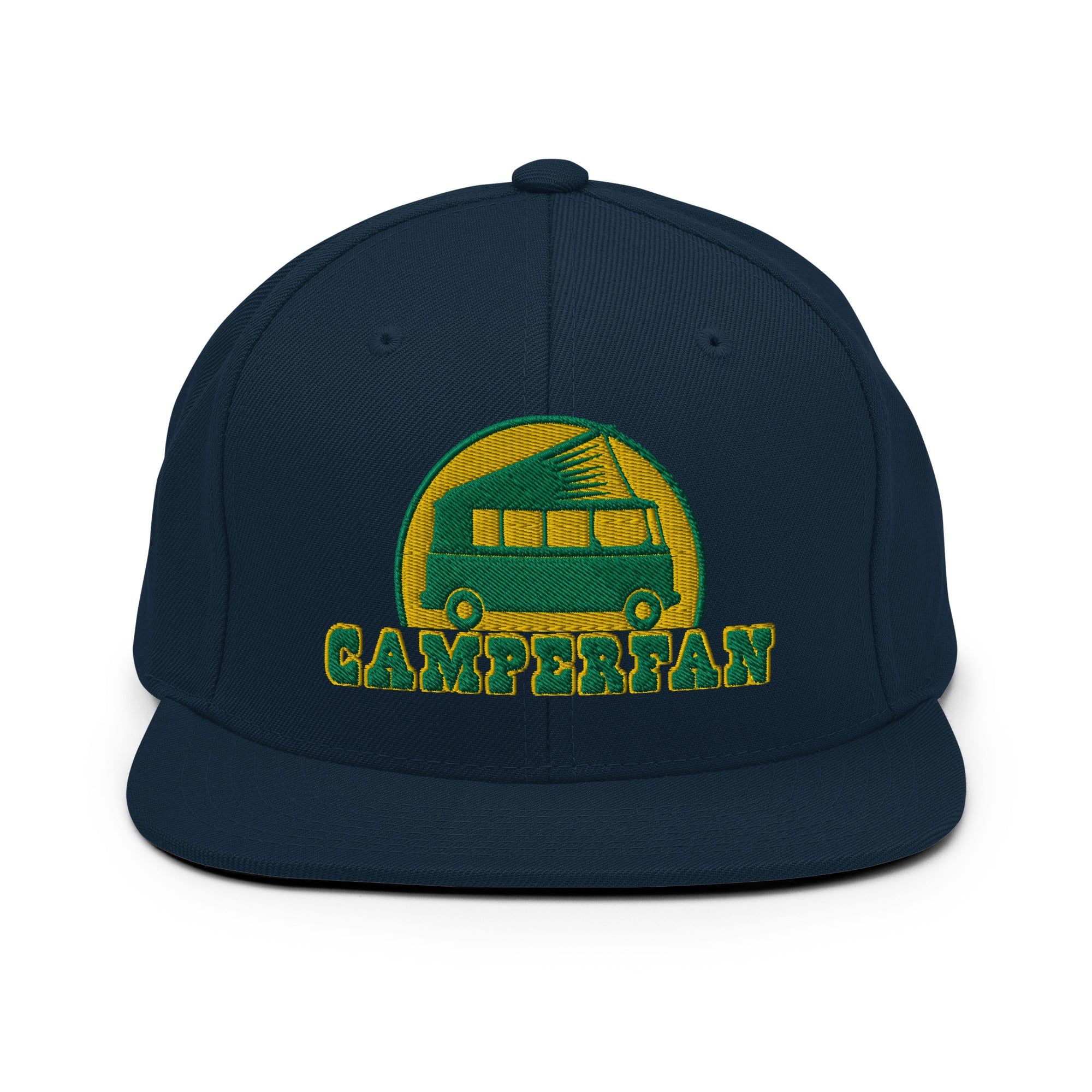Casquette Snapback Wool Blend Camperfan green/yellow