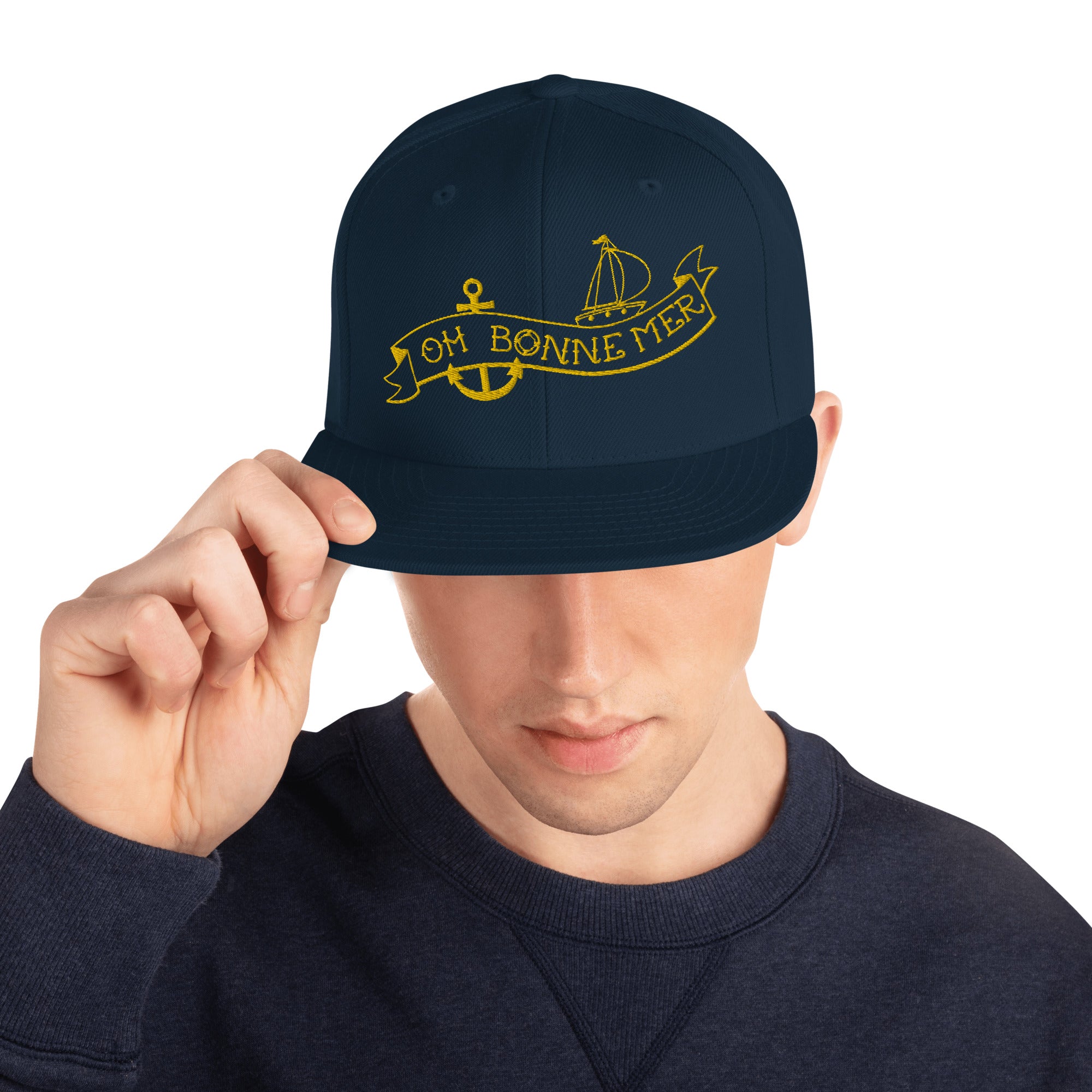 Casquette Snapback Wool Blend Oh Bonne Mer Tattoo Gold