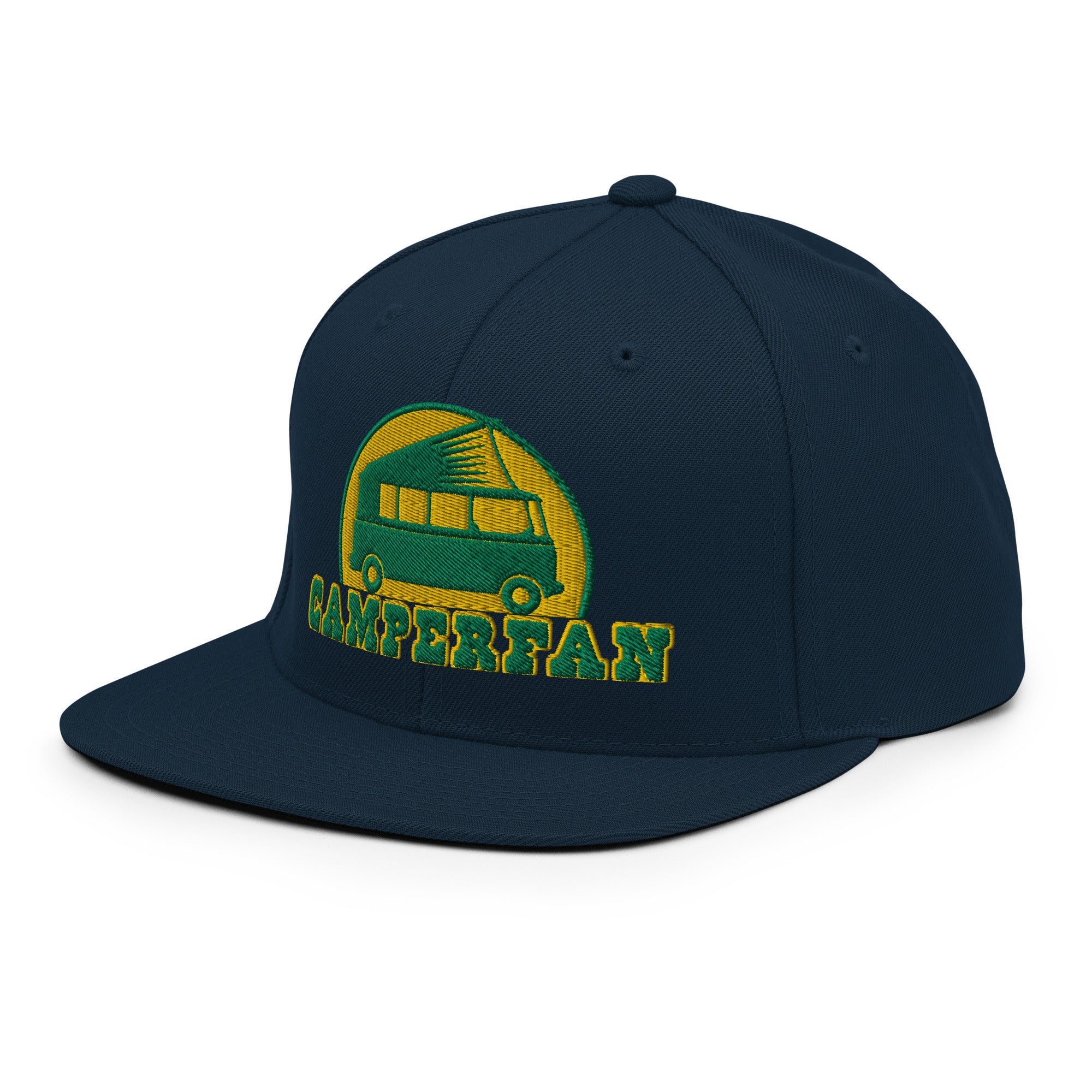 Casquette Snapback Wool Blend Camperfan green/yellow