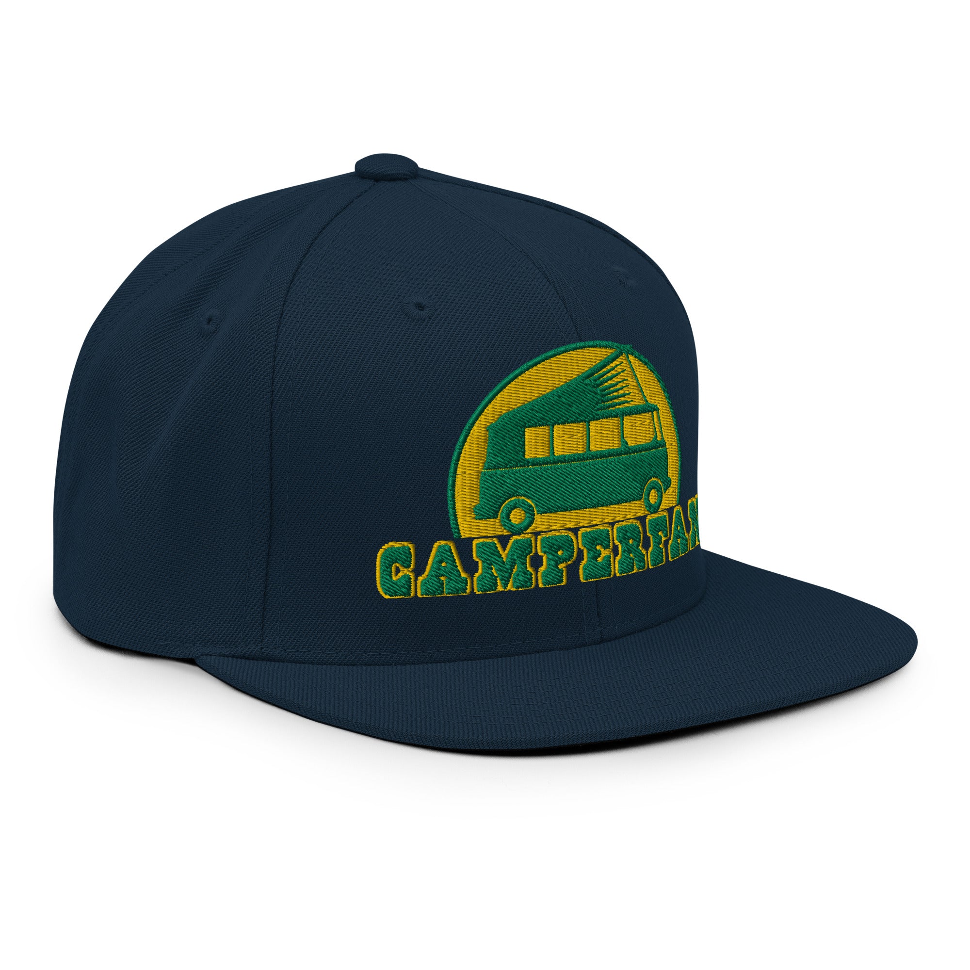 Casquette Snapback Wool Blend Camperfan green/yellow