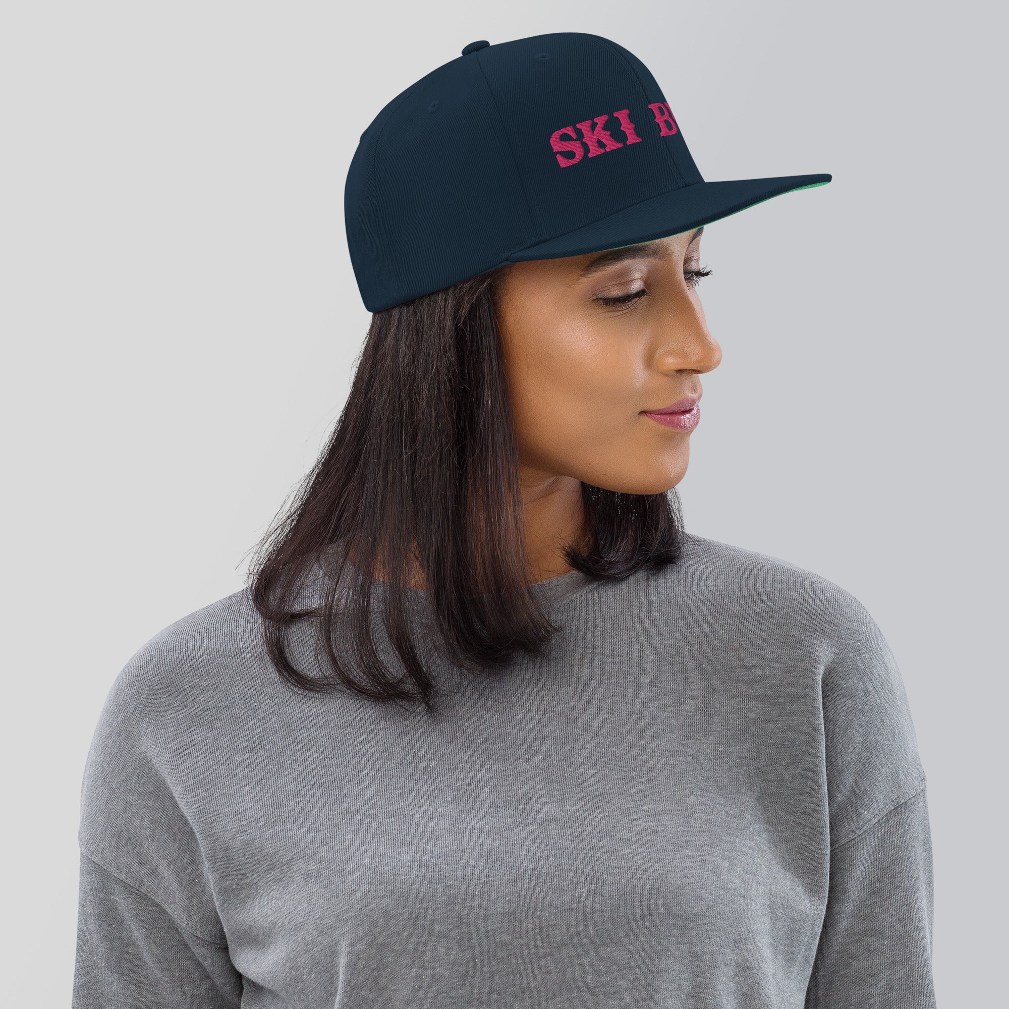 Casquette Snapback Wool Blend Ski Bum Flamingo