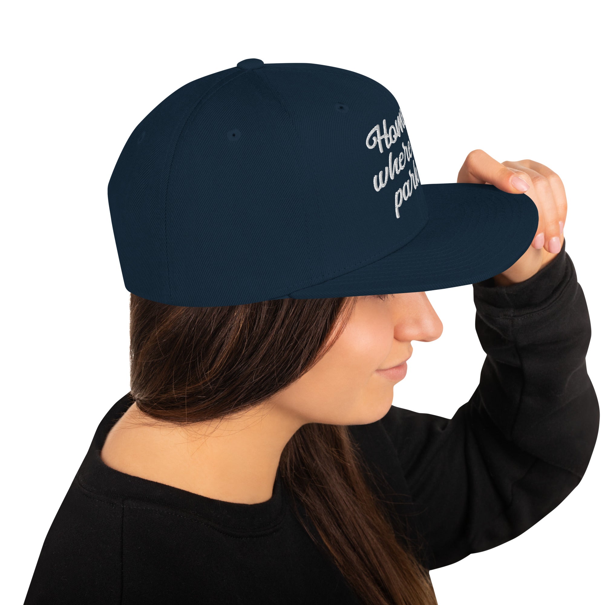 Casquette Snapback Wool Blend Home is where you park it
