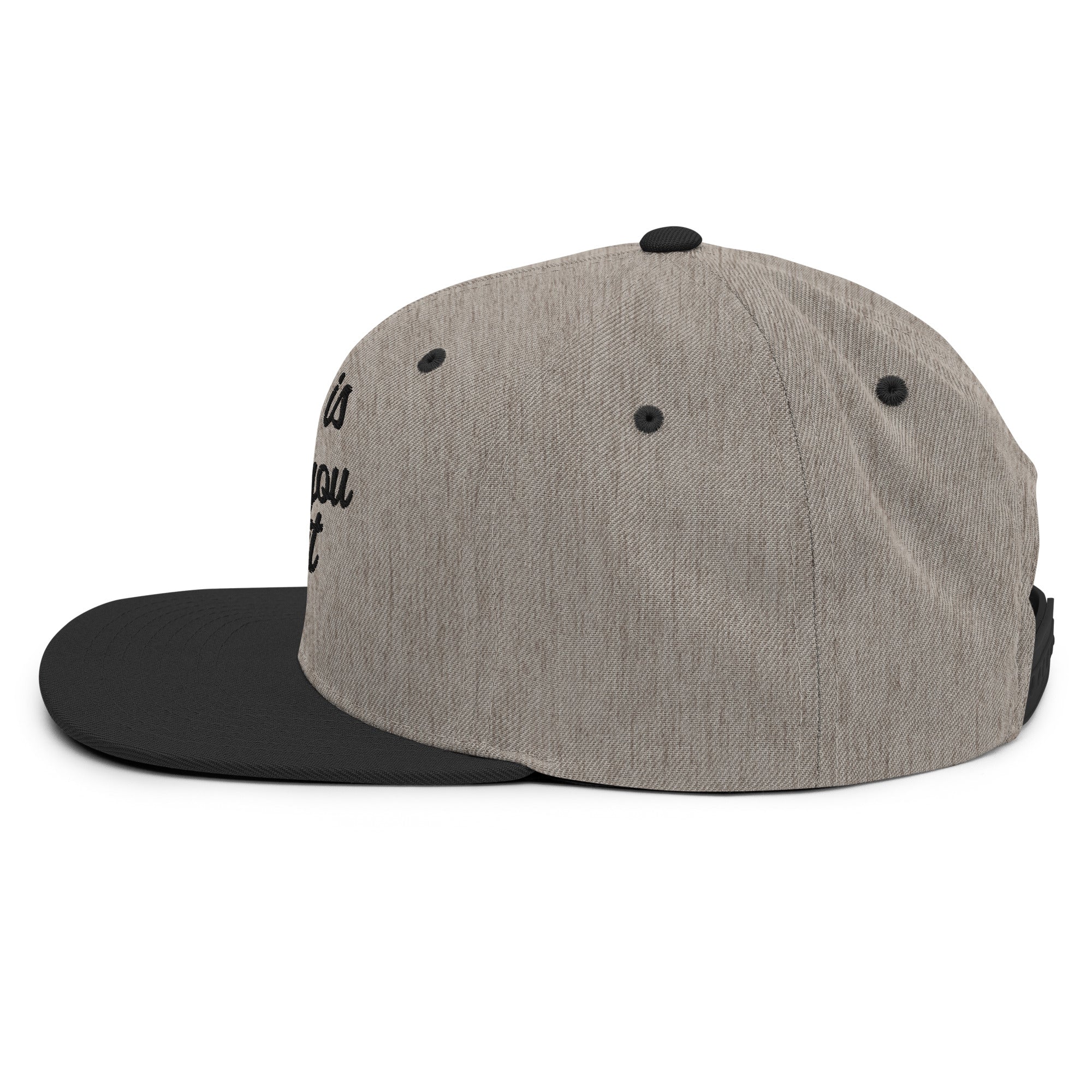 Casquette Snapback Wool Blend bicolore Home is where you park it Black